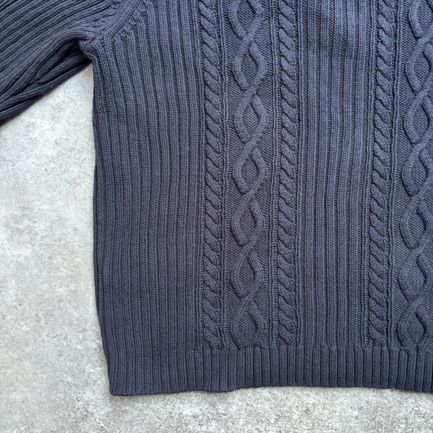 【1990's】Chaps Cable Knit Mock Neck Sweater