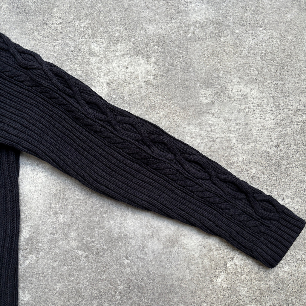 [1990's] Chaps Cable Knit Mock Neck Sweater