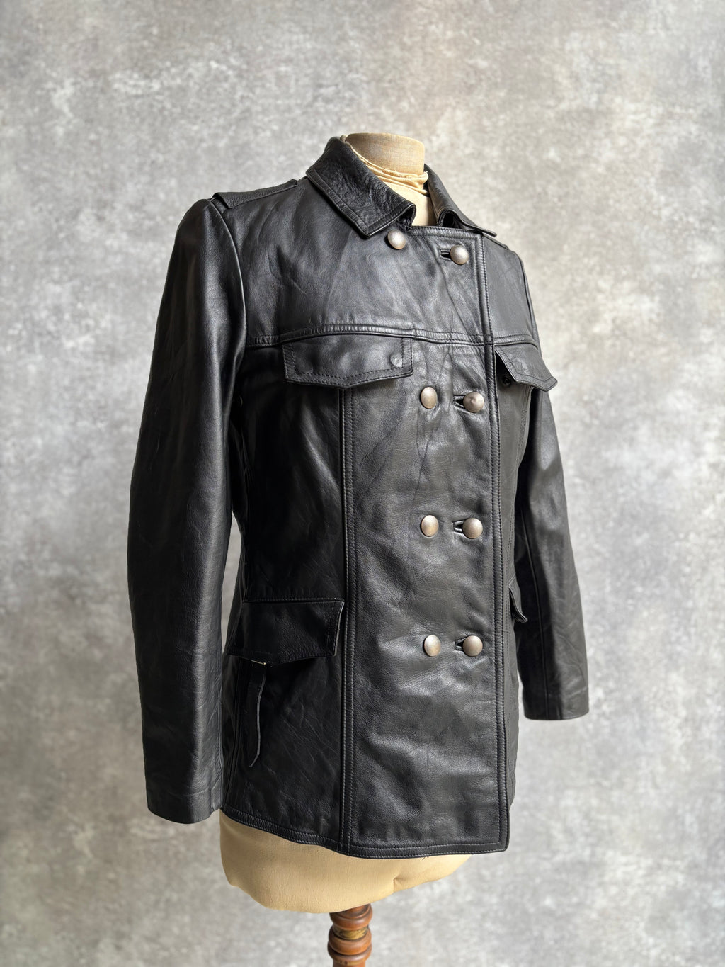 【1991】Vintage Leather German Police Jacket