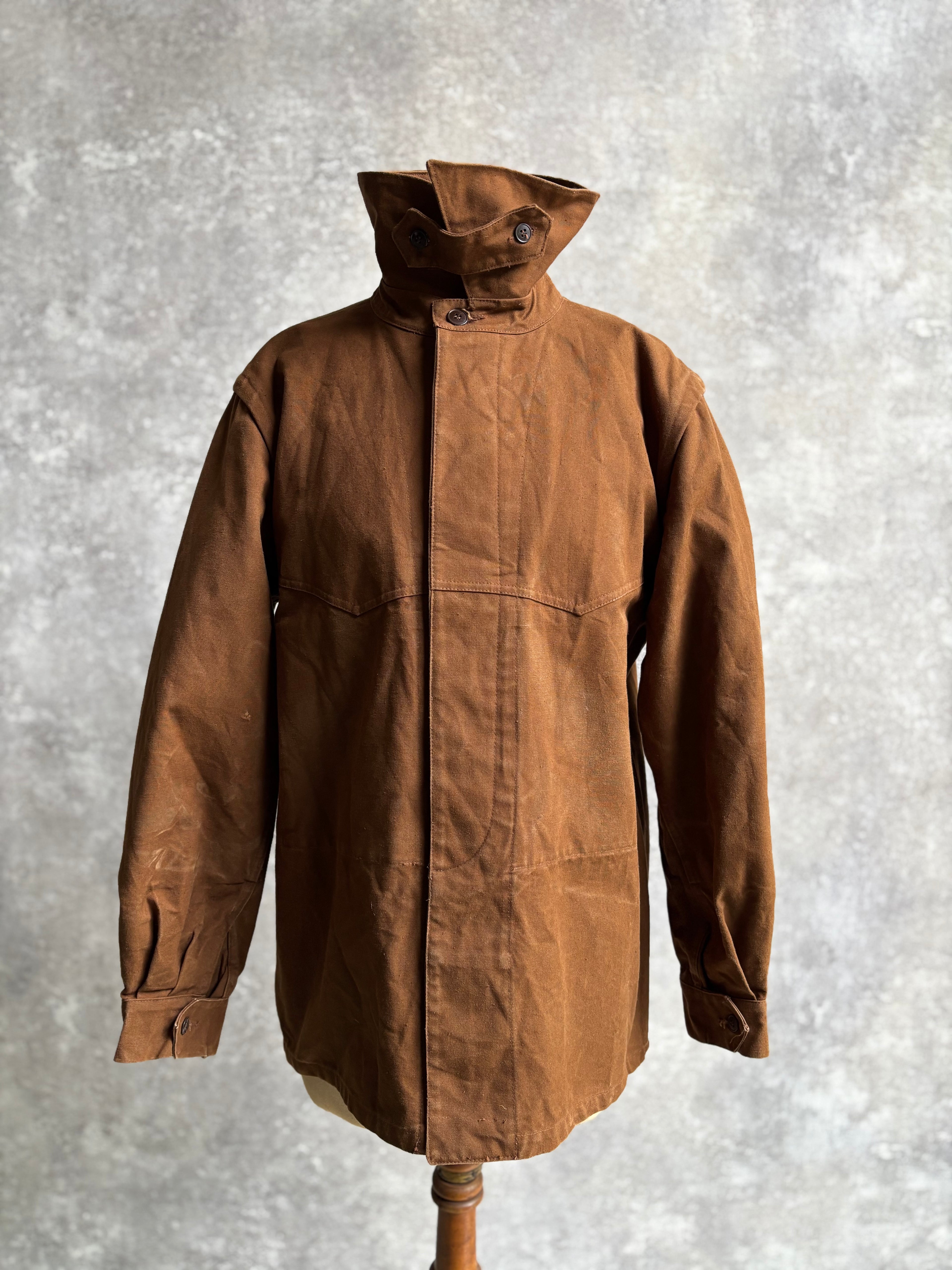 【~1980's】Vintage French Railway Brown Work Jacket