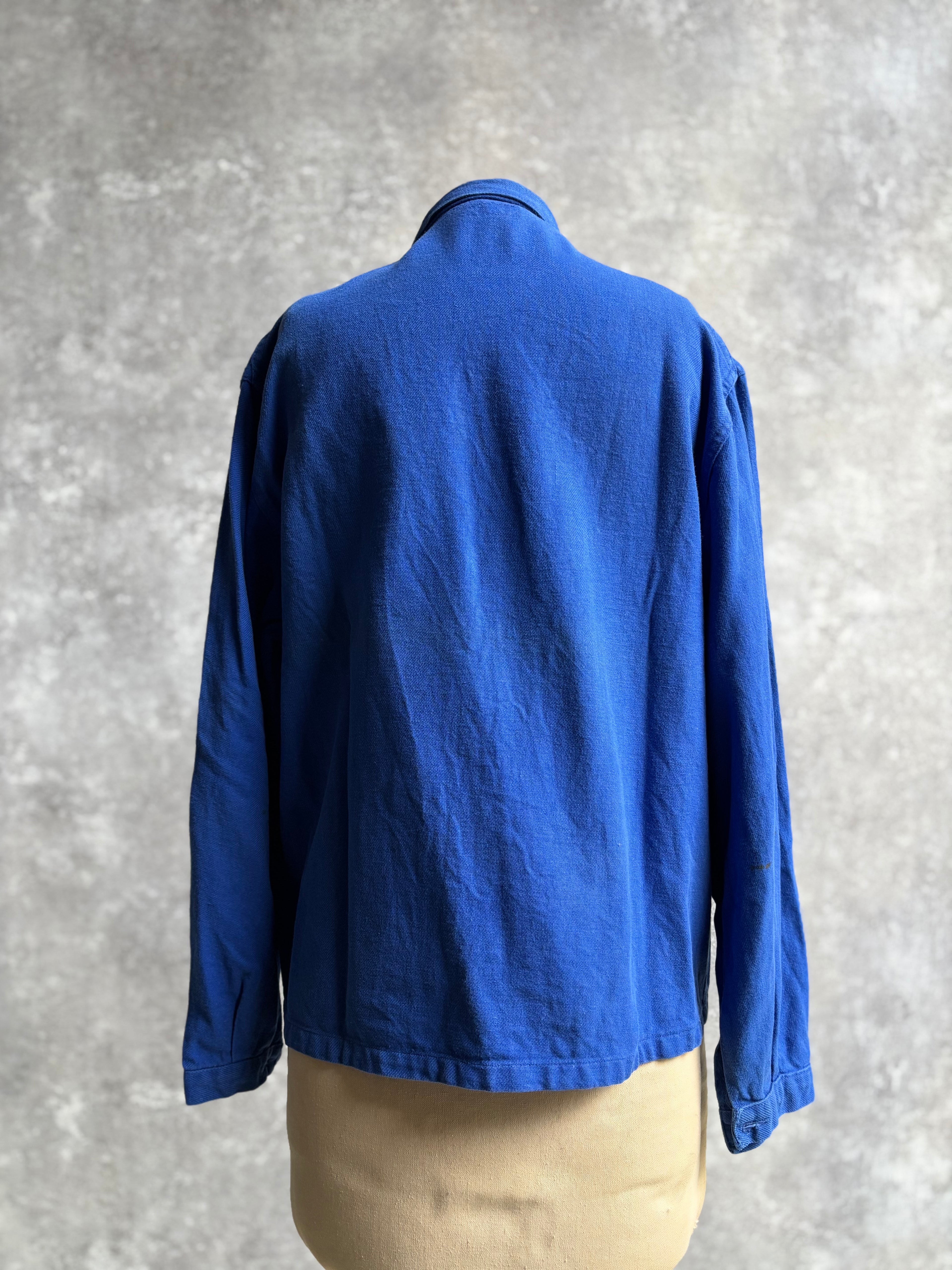 【~1970’s】Vintage French Zip Up Mechanic Jacket