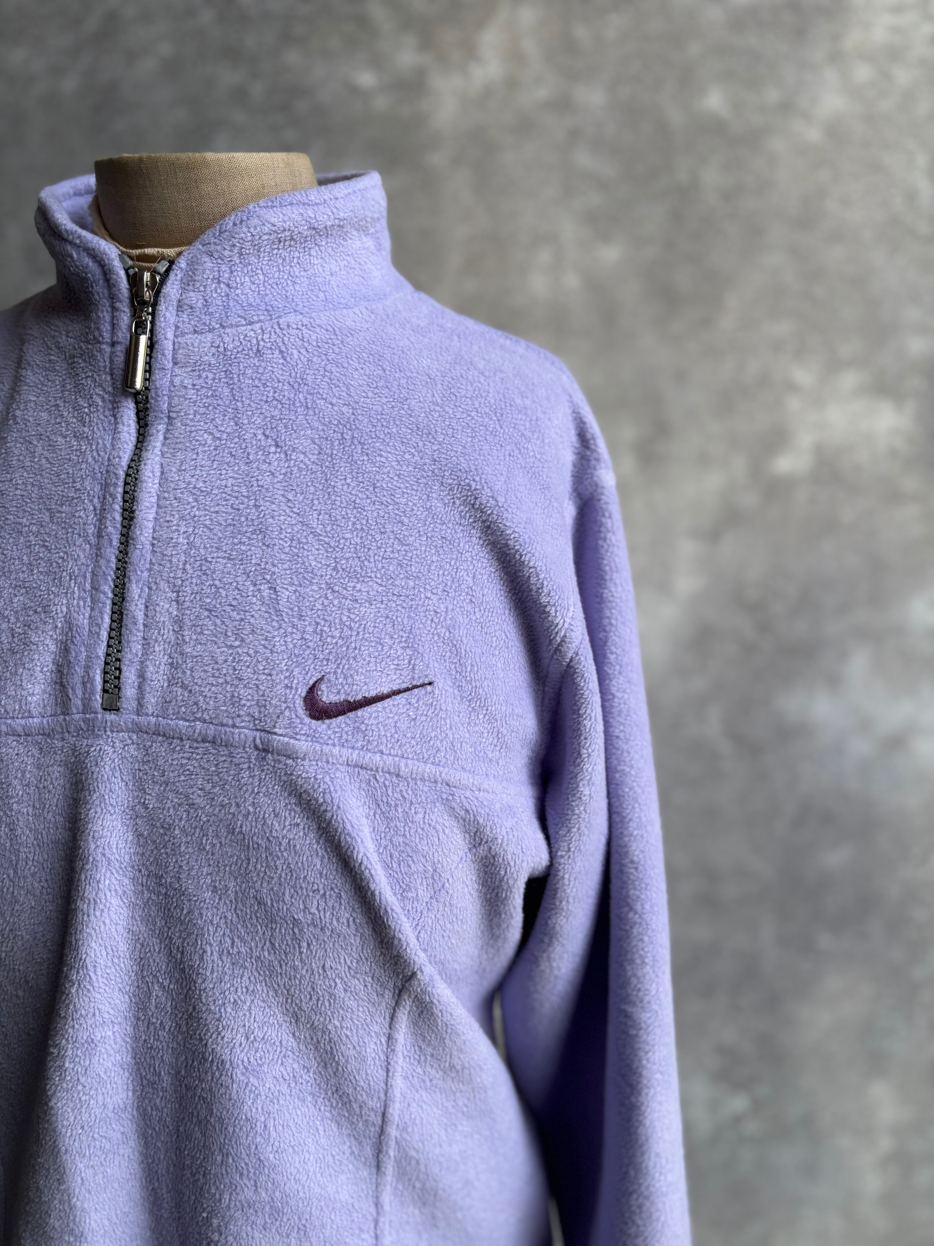[1990's] Nike Purple Half Zip Fleece Pullover