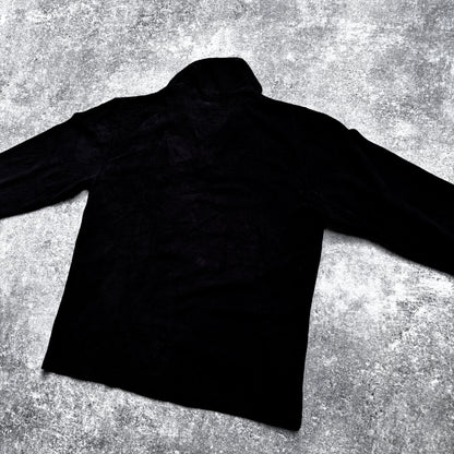 【1990’s】Champion Black Half-Zip Fleece Pullover