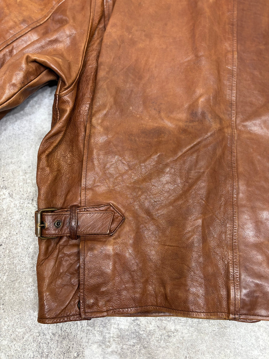 ~1990s Stealth & Co. Leather Zip Jacket – Brown