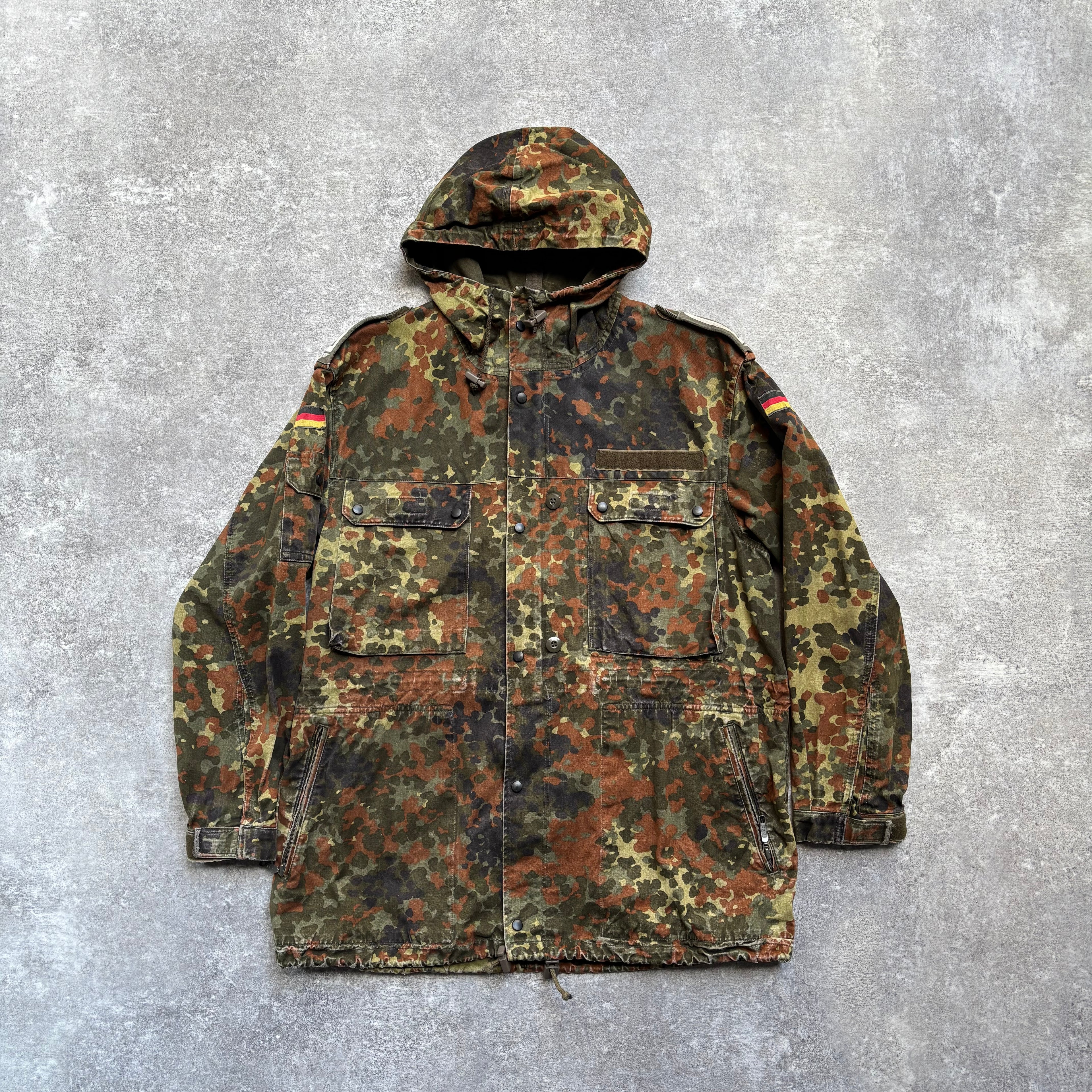 【~1990's】German Bundeswehr Flecktarn Camouflage Parka