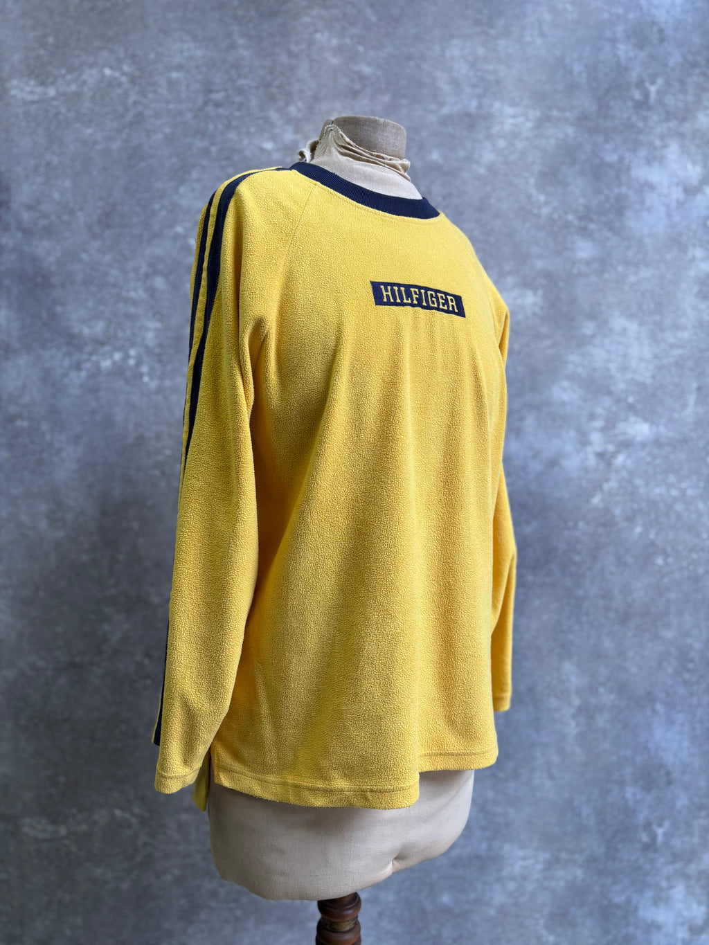 【1990’s】Tommy Hilfiger Yellow Fleece Long Sleeve