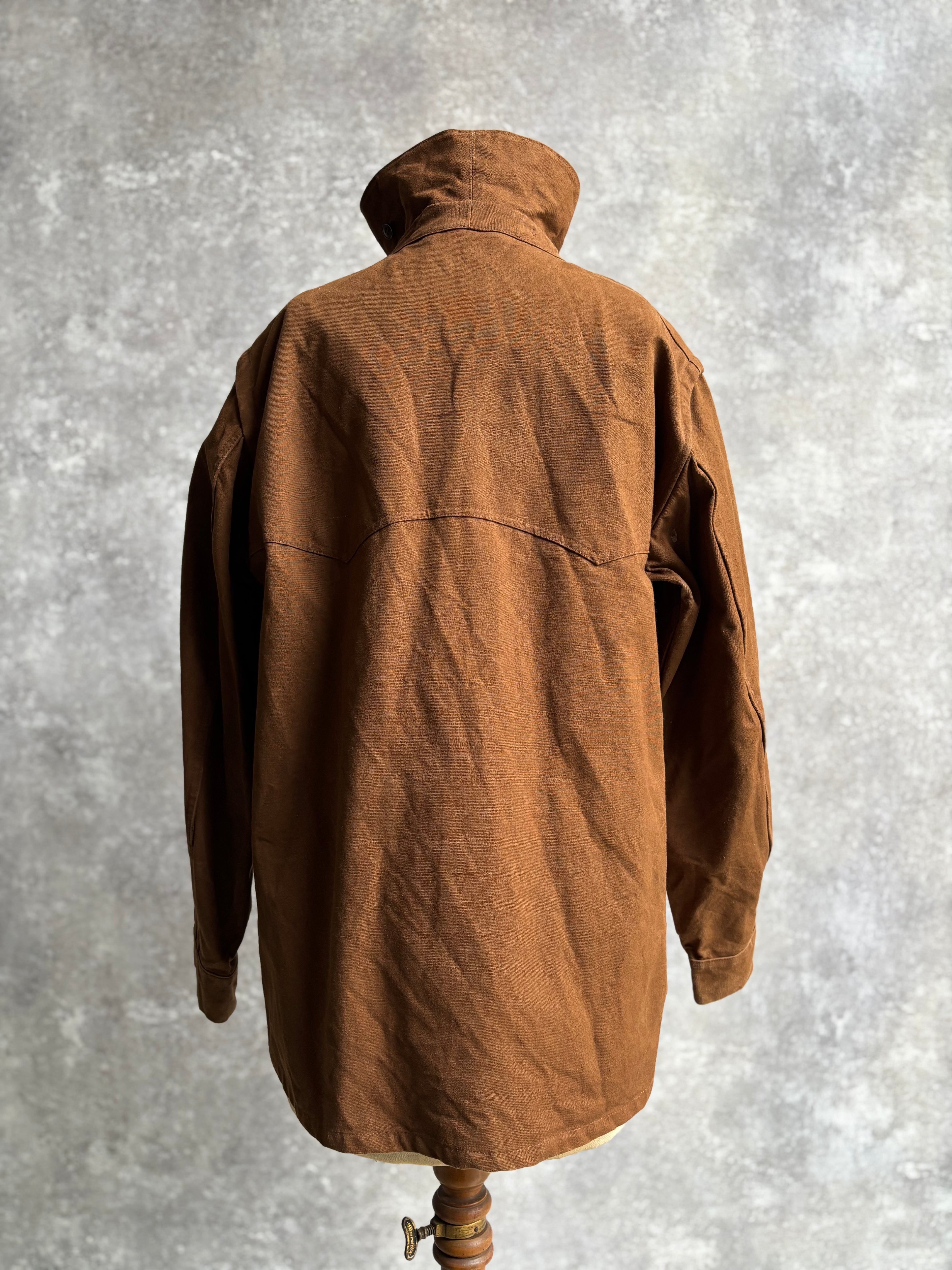 【~1980's】Vintage French Railway Brown Work Jacket