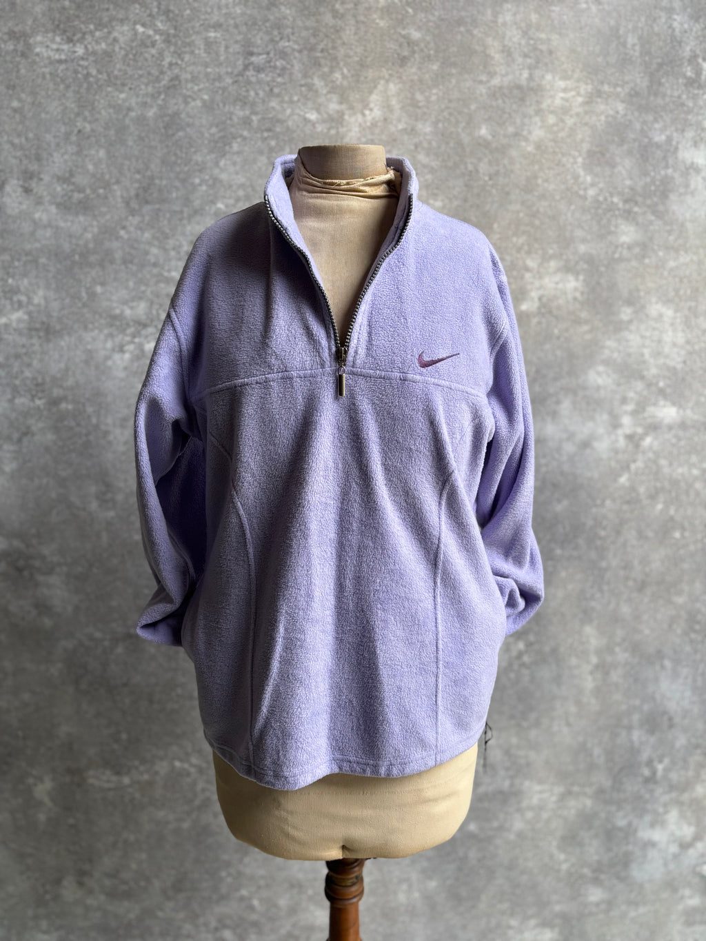 [1990's] Nike Purple Half Zip Fleece Pullover