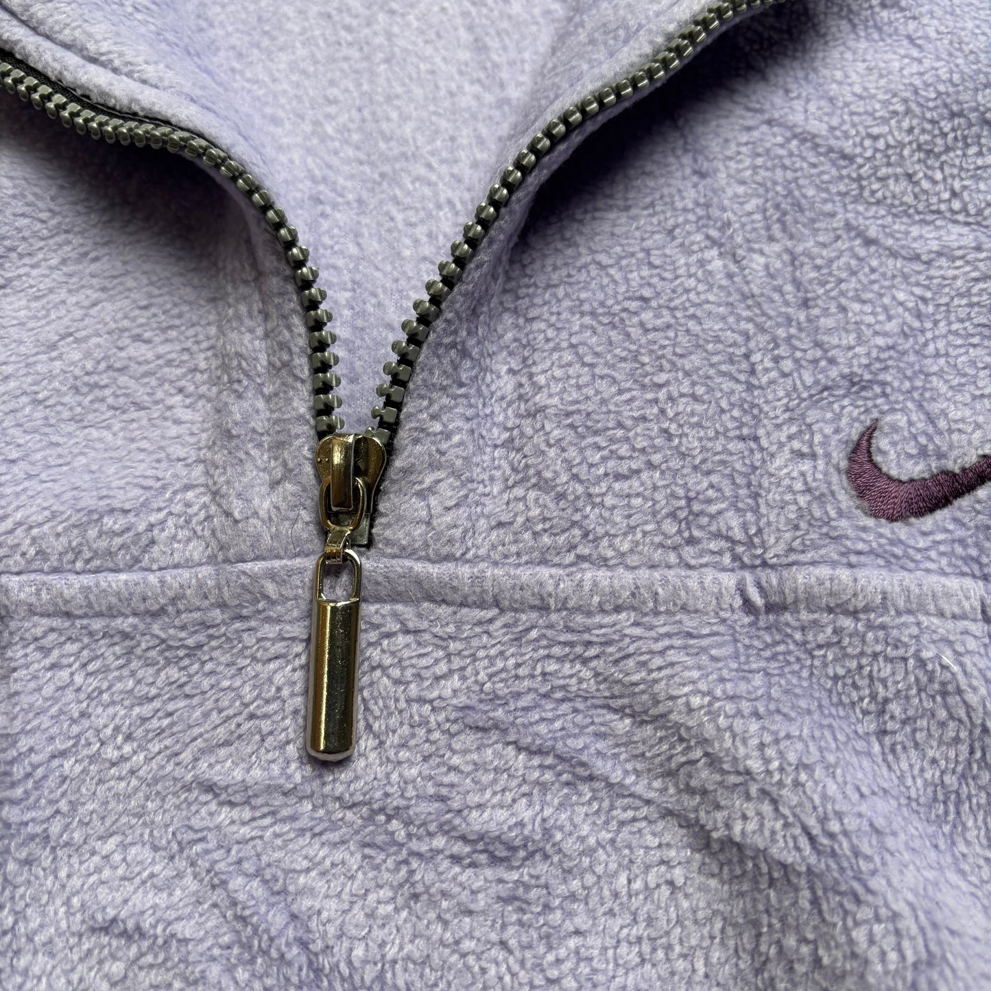 【1990's】Nike Purple Half Zip Fleece Pullover