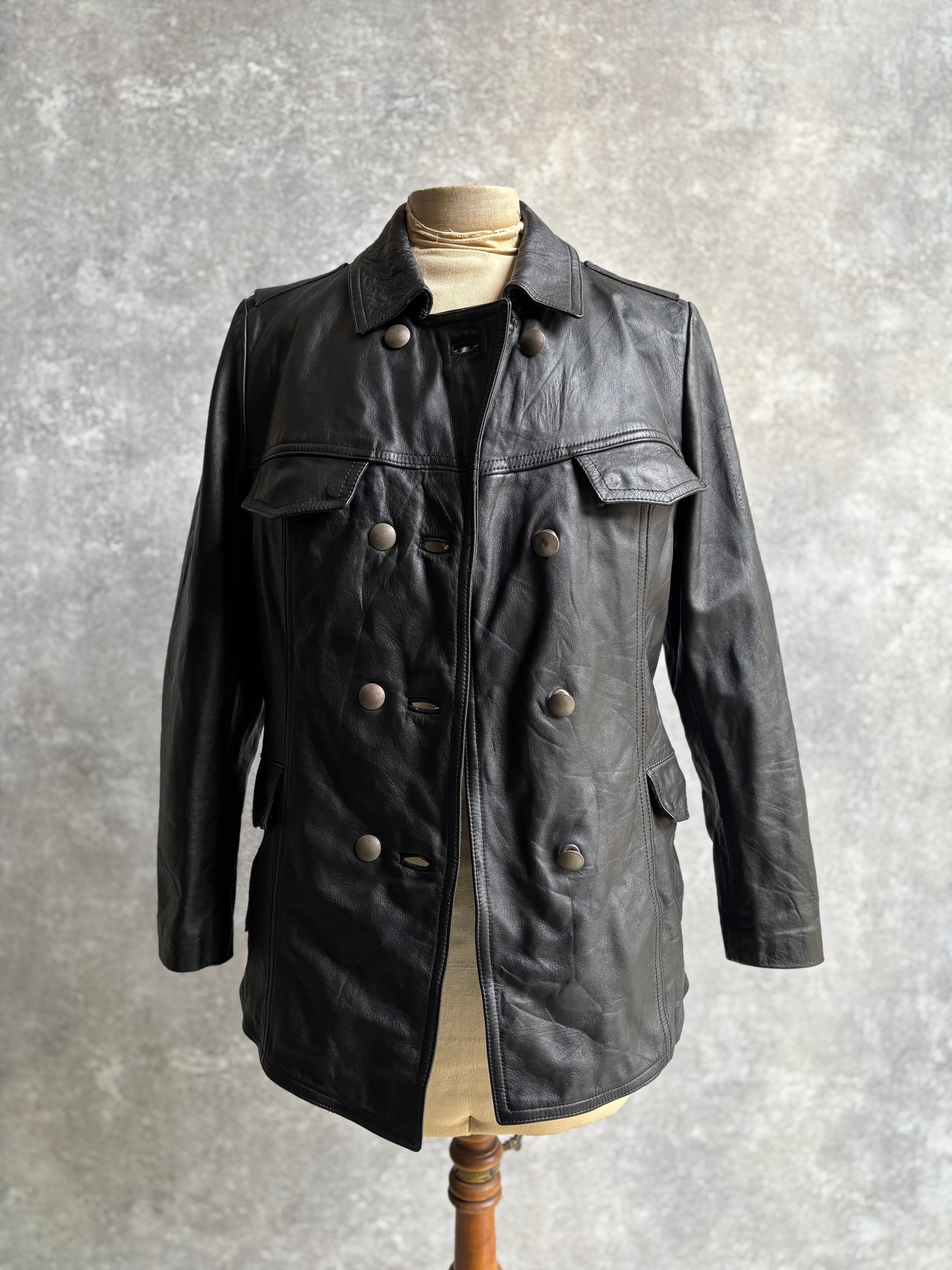 【1991】Vintage Leather German Police Jacket