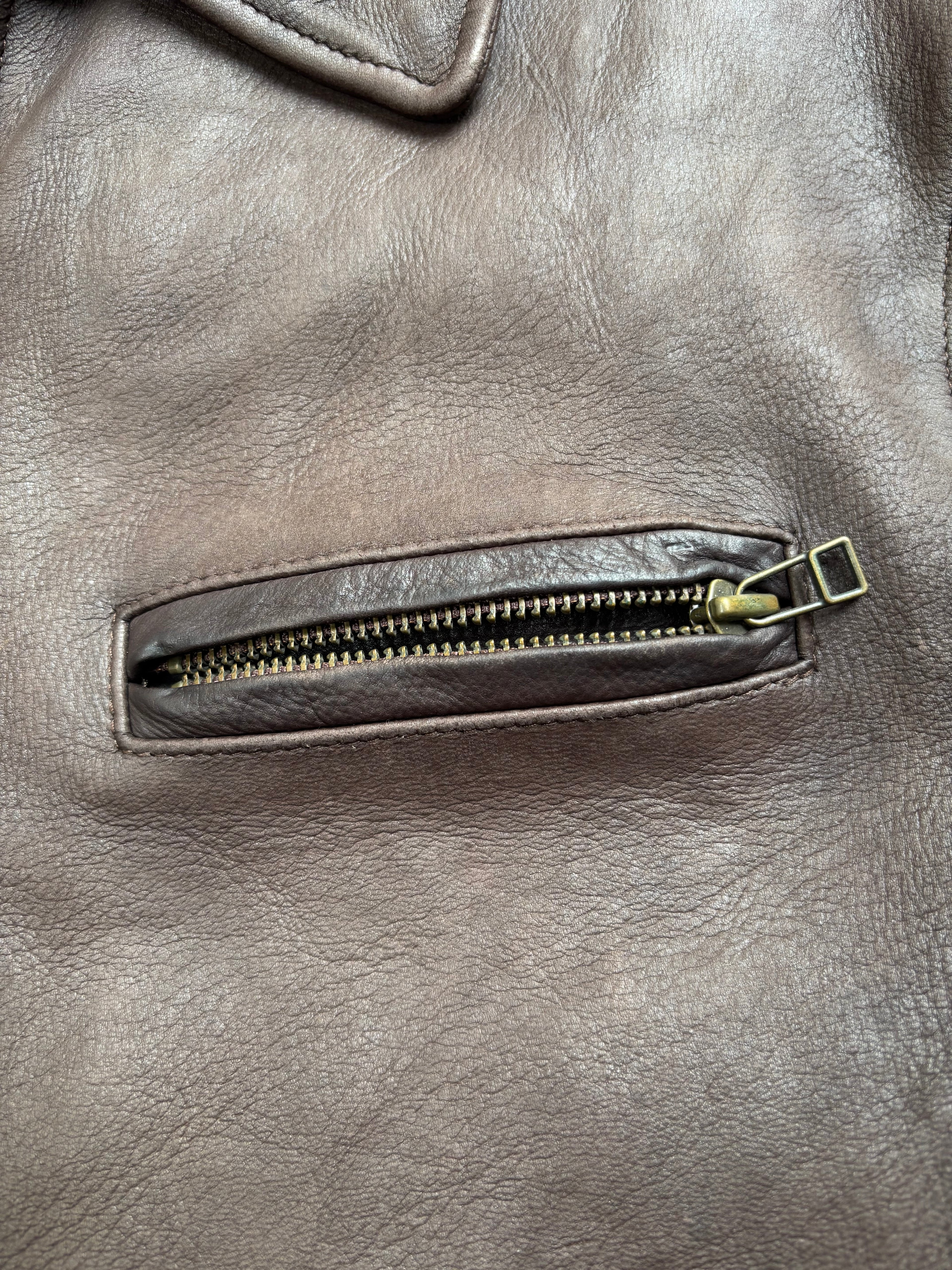 【1970‘s】 Roots Brown Leather Jacket