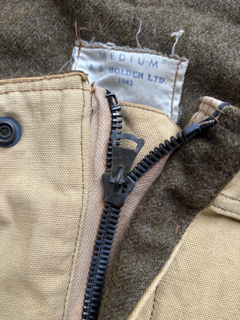 【1943】Canadian Military Wool-Lined Overalls by S.S. Holden Ltd