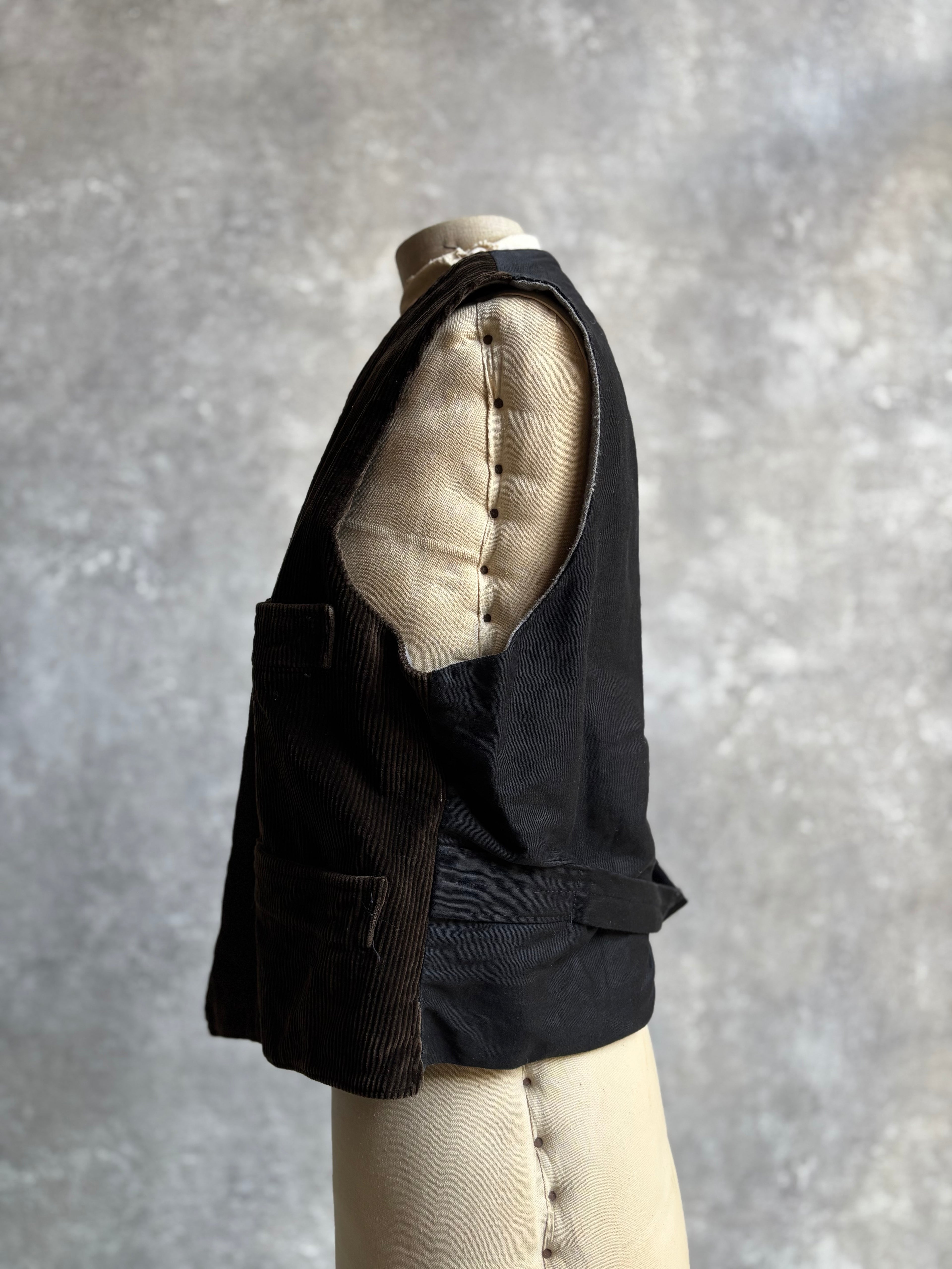 【~1970's】 Vintage French Farmers Vest 『Le Chamonix ル シャモニー』