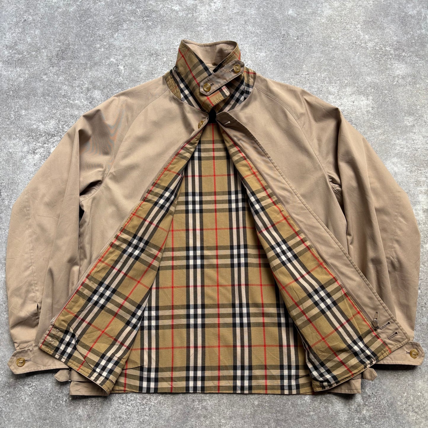 【1980's】Burberry's Beige Harrington Jacket