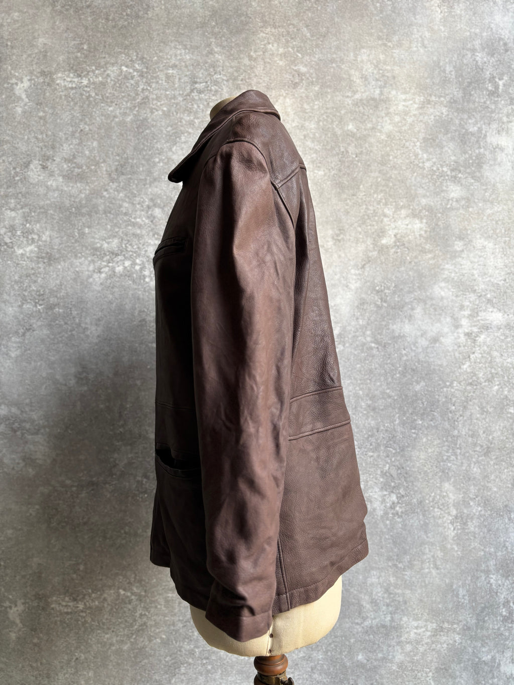 【1970‘s】 Roots Brown Leather Jacket