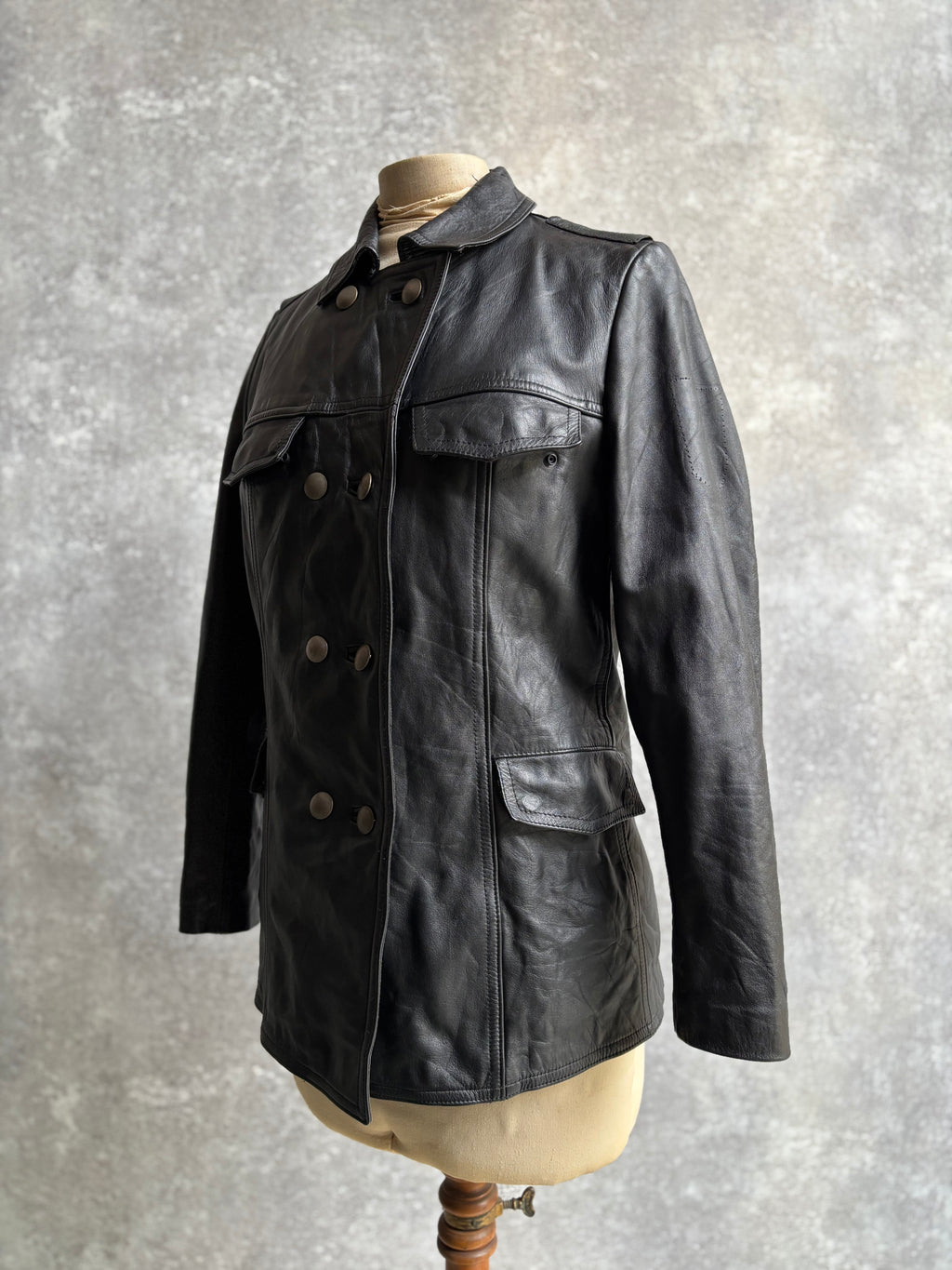 【1991】Vintage Leather German Police Jacket