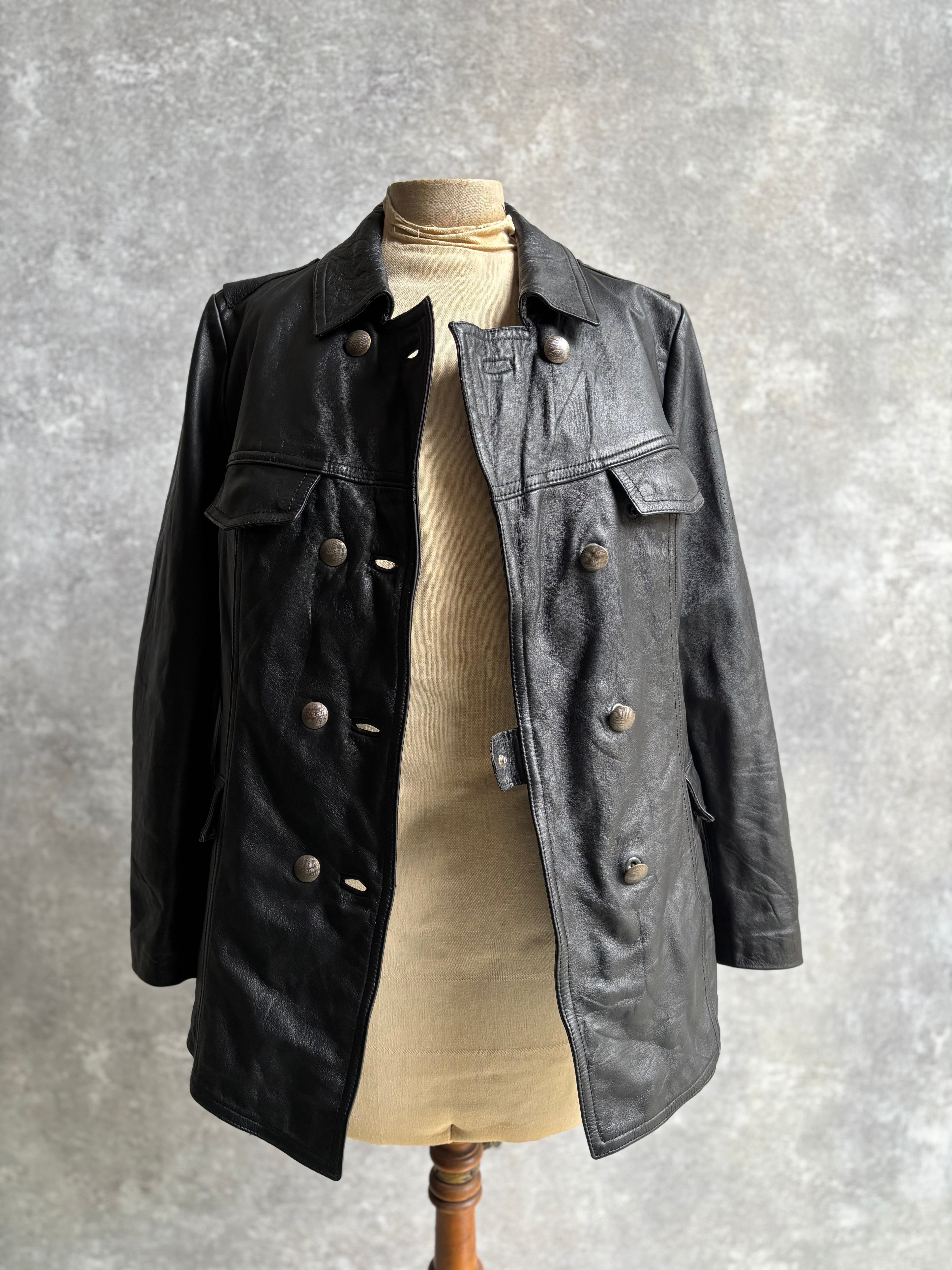 【1991】Vintage Leather German Police Jacket