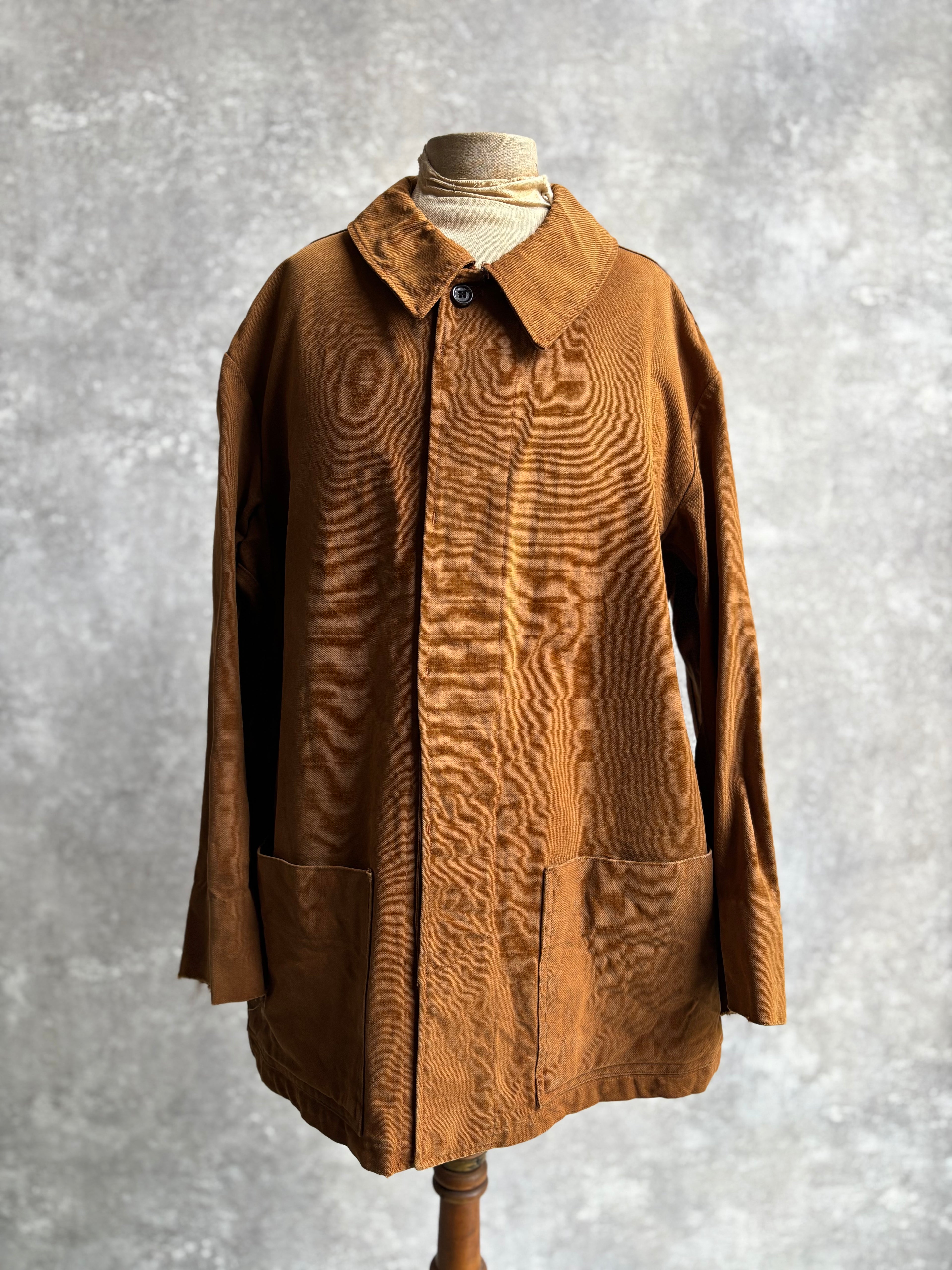 【~1980's】Vintage French Railway Brown Work Jacket