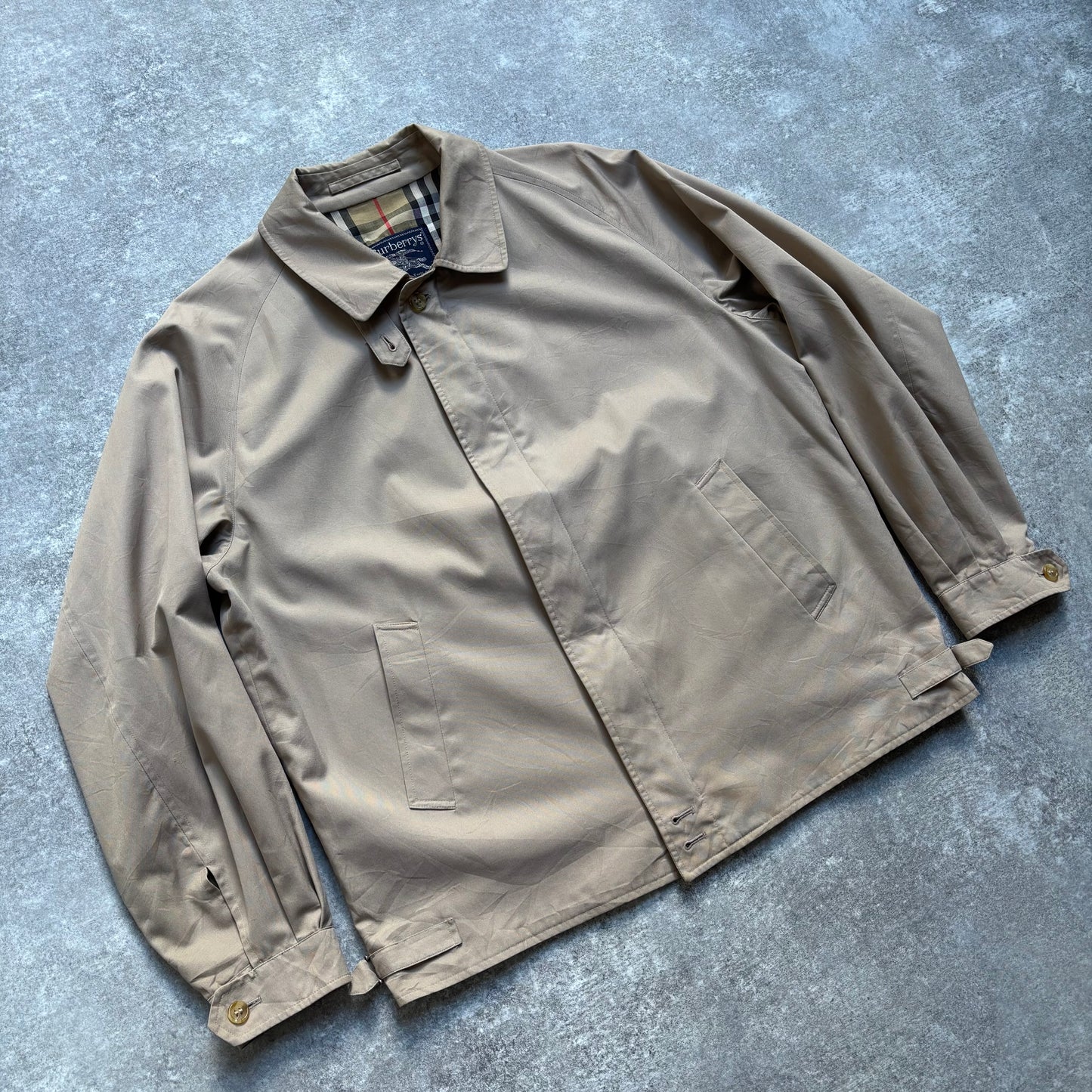 【1980's】Burberry's Beige Harrington Jacket