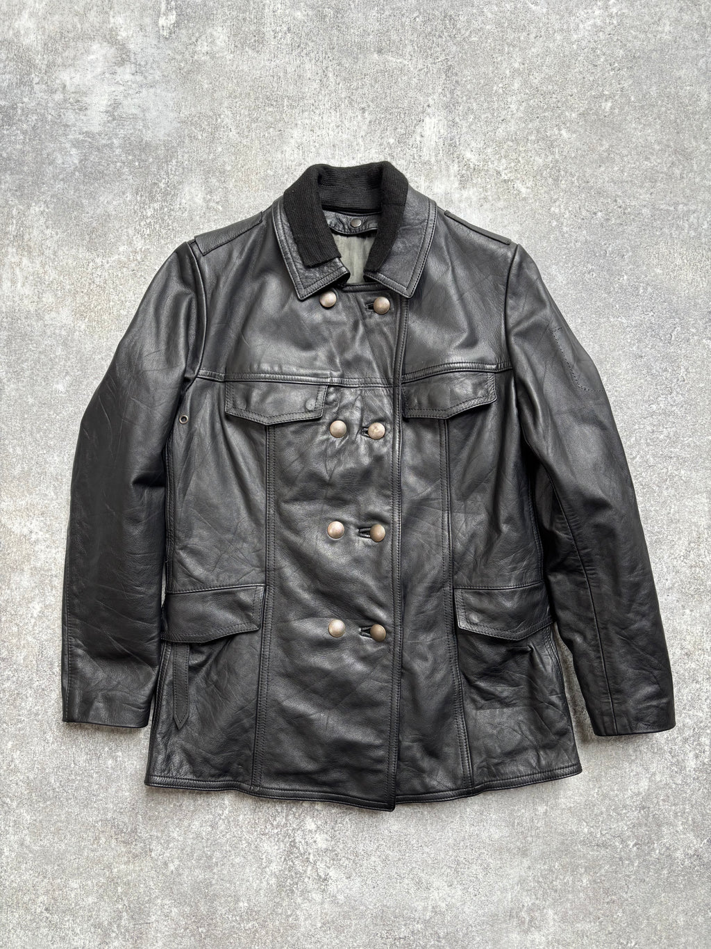 【1991】Vintage Leather German Police Jacket
