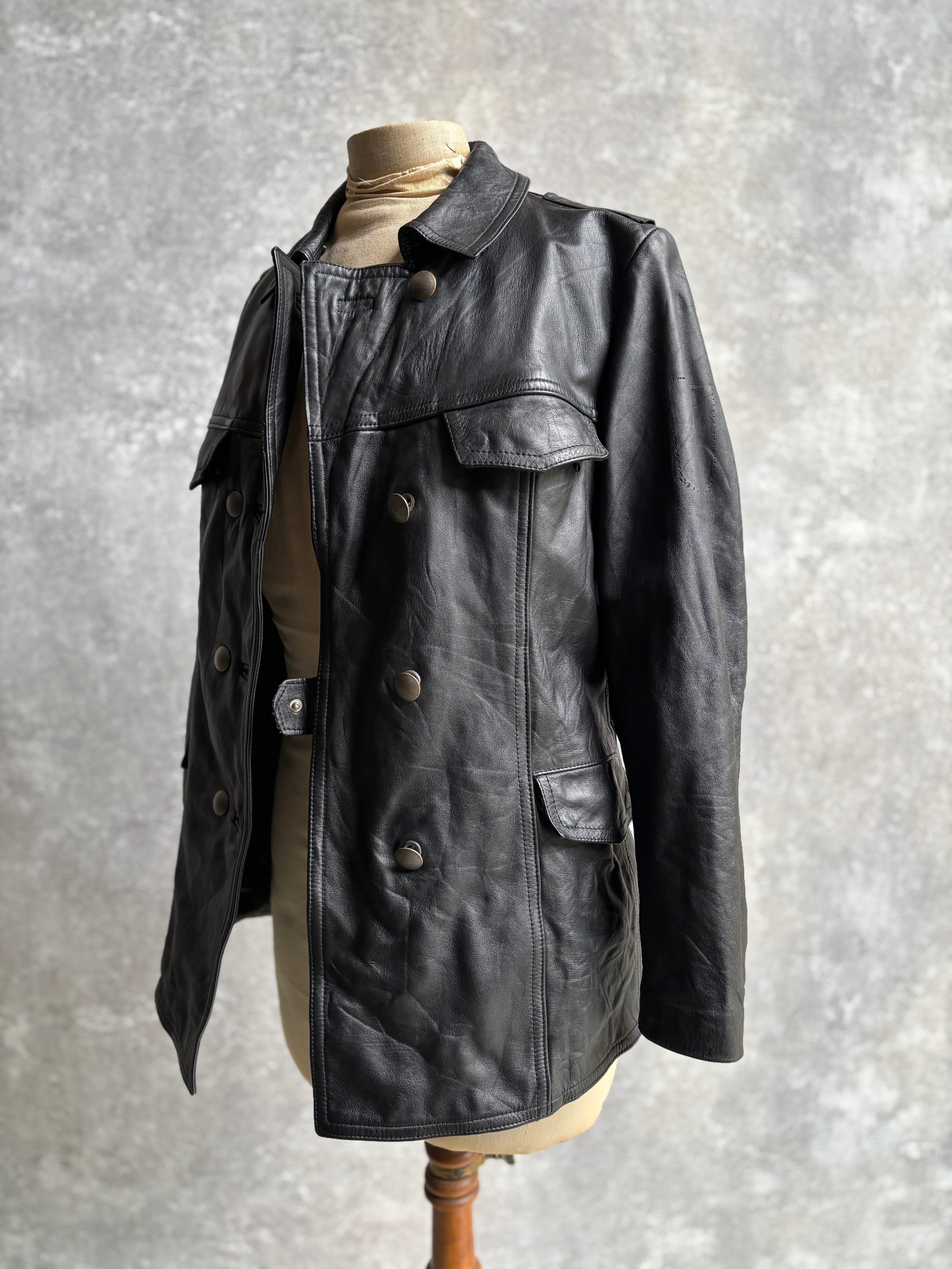 【1991】Vintage Leather German Police Jacket