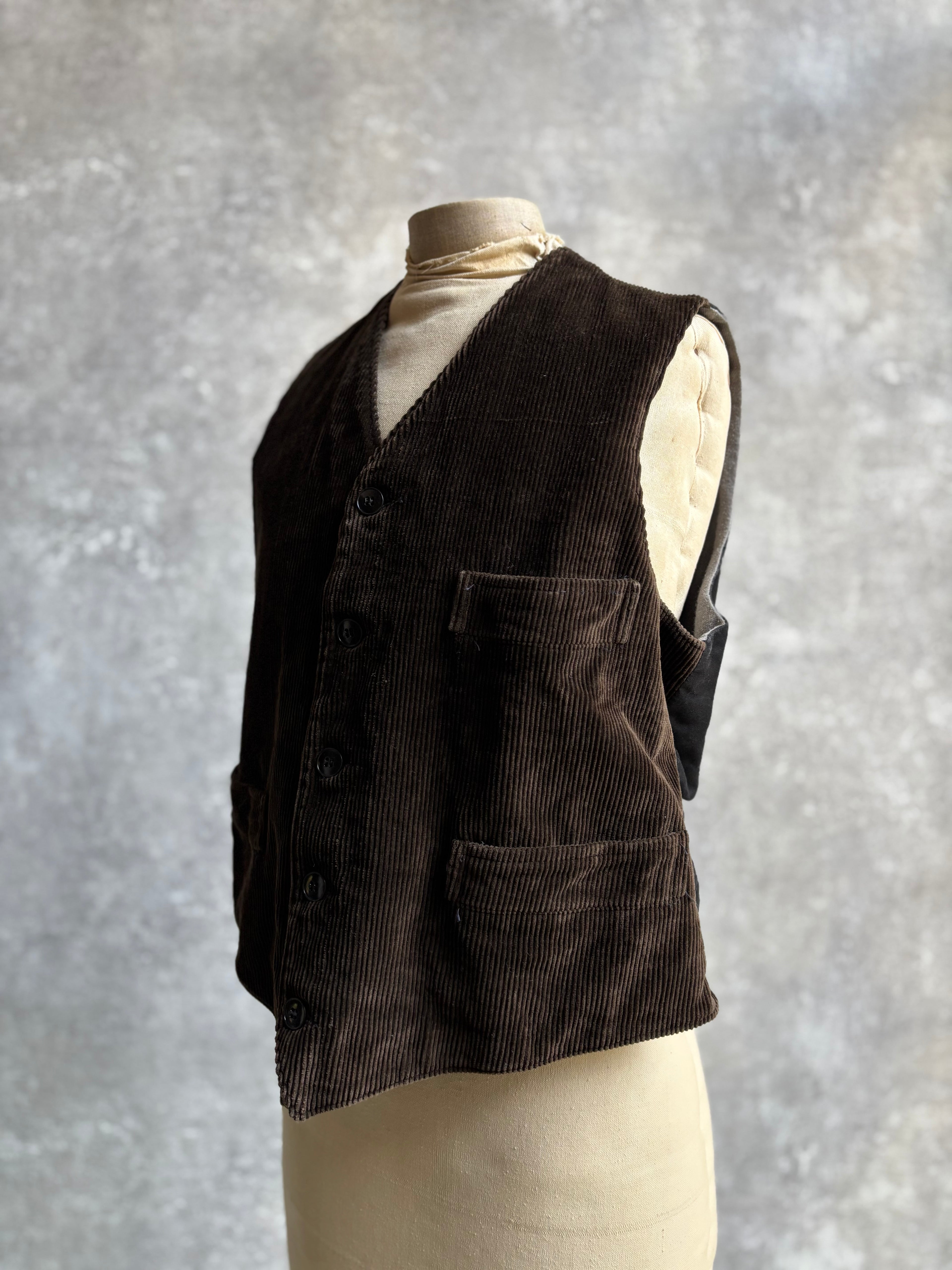 【~1970's】 Vintage French Farmers Vest 『Le Chamonix ル シャモニー』