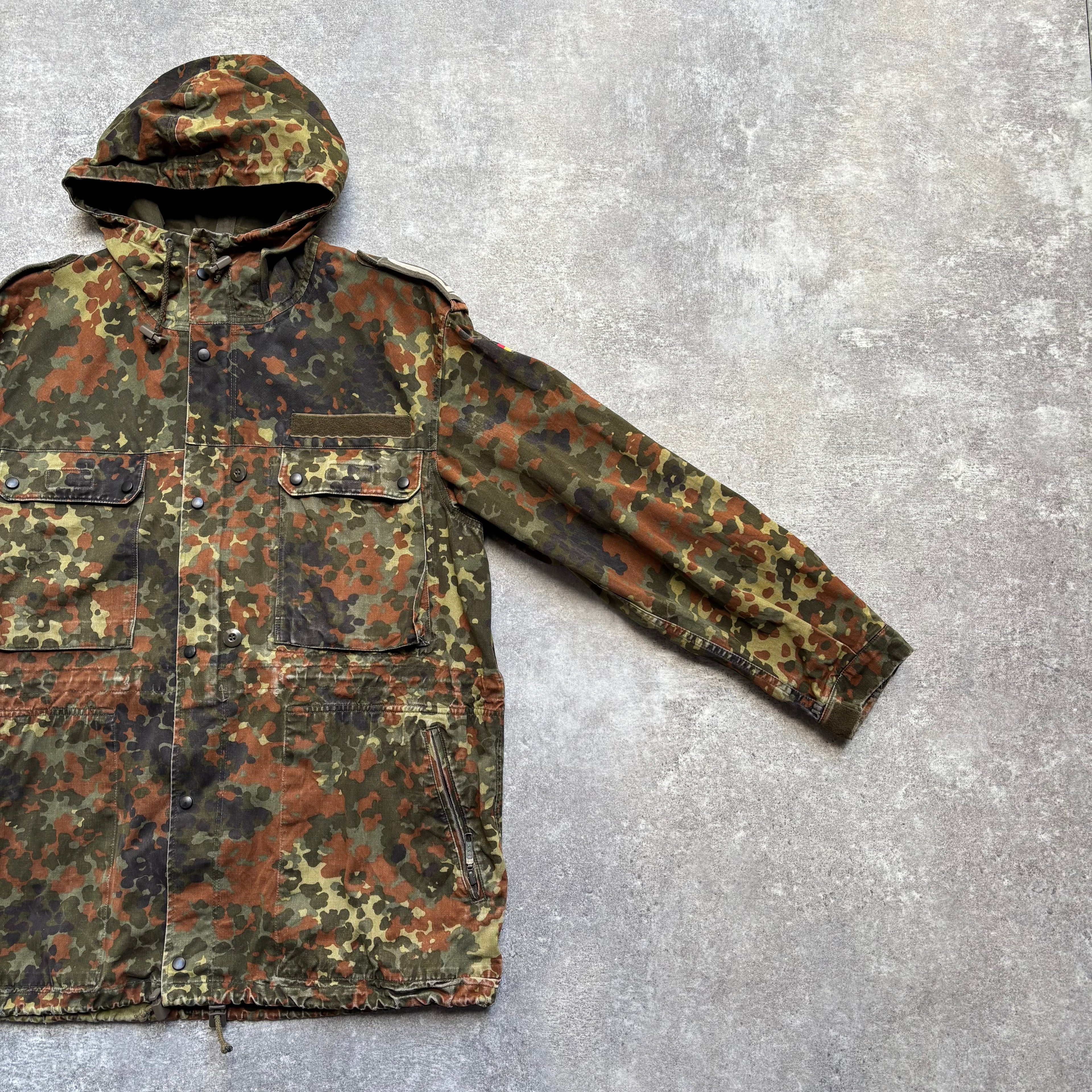 【~1990's】German Bundeswehr Flecktarn Camouflage Parka