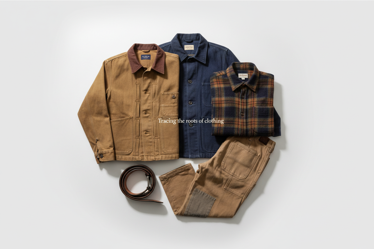 テキストの位置を中央に
商品の配置はさっきの感じで良かったよ。
あとデニムジャケットをウールチェックシャツに