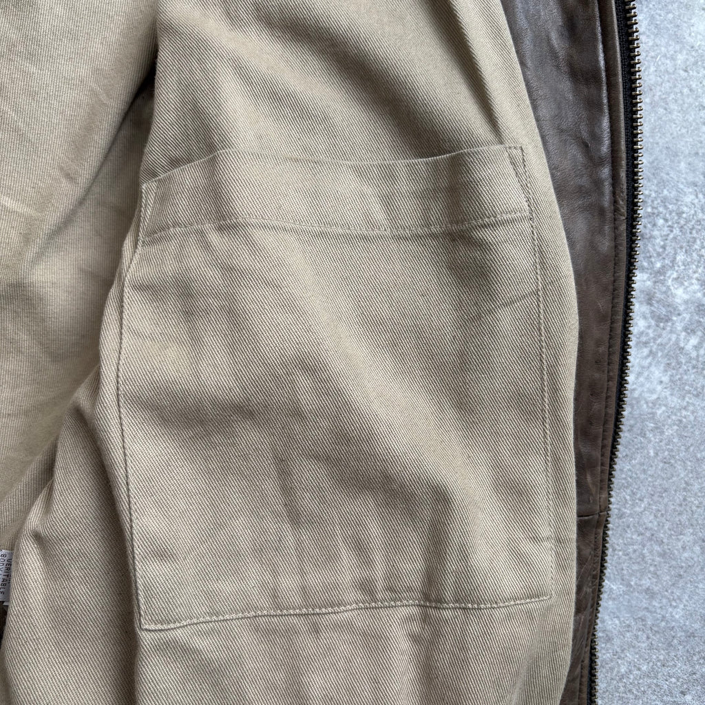 【1990's】Banana Republic Brown Leather Jacket