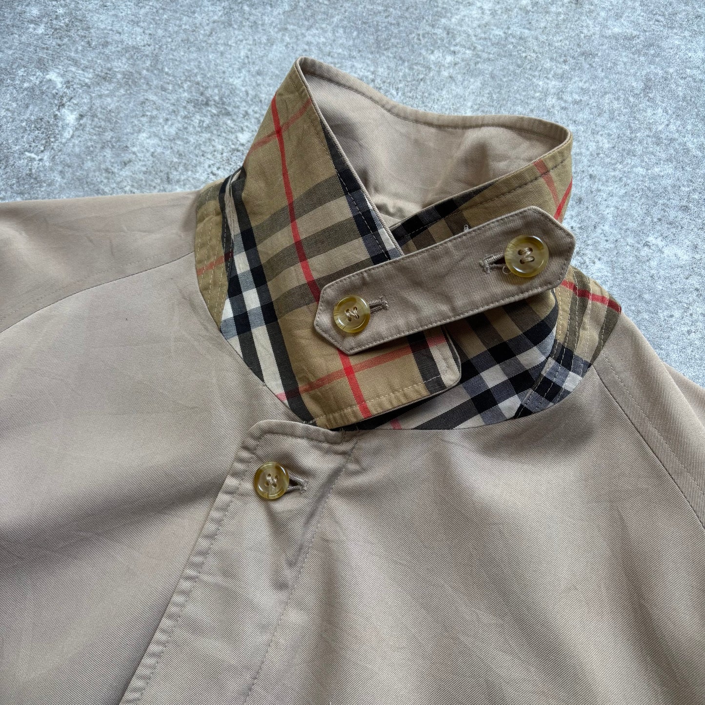 【1980's】Burberry's Beige Harrington Jacket