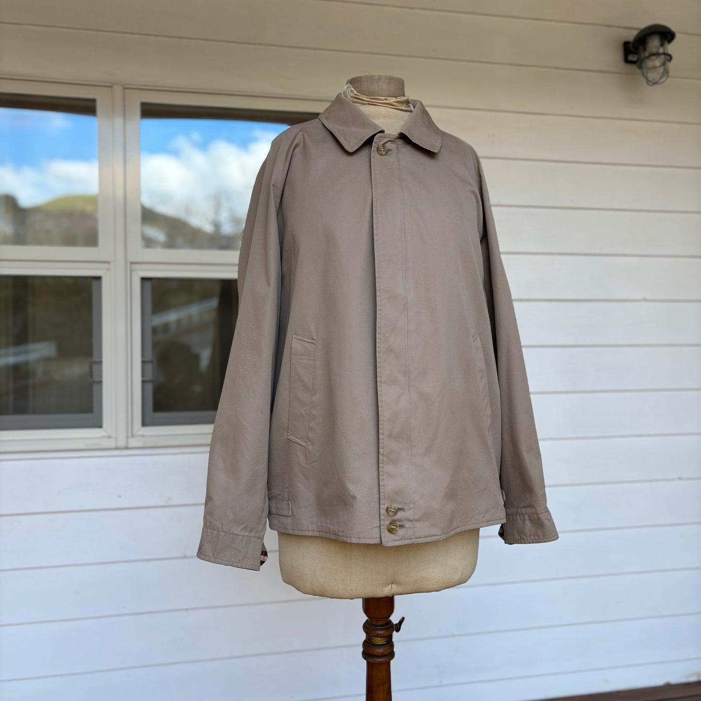 【1980's】Burberry's Beige Harrington Jacket