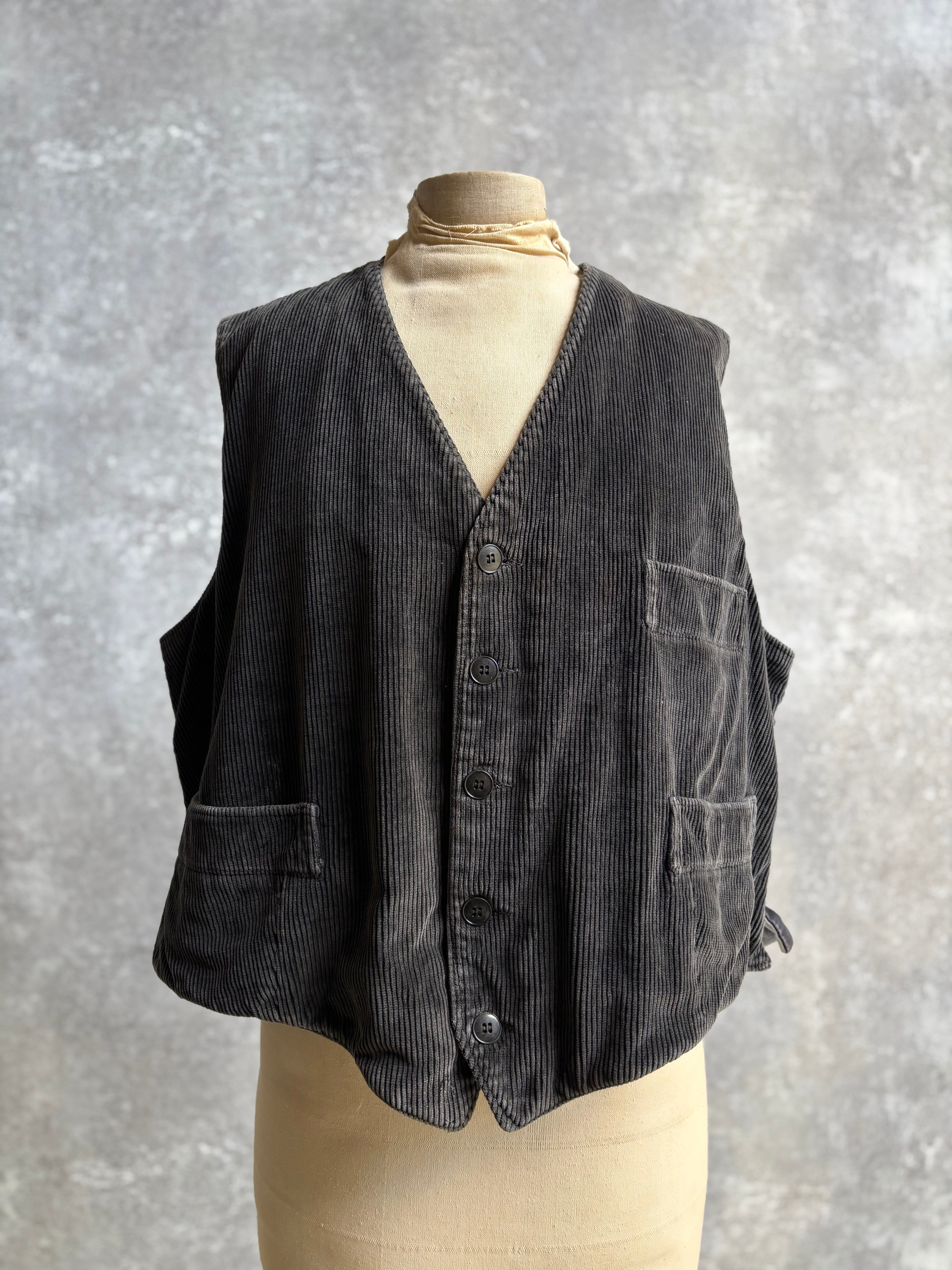 【~1970's】 Vintage French Farmers Vest Jeanot