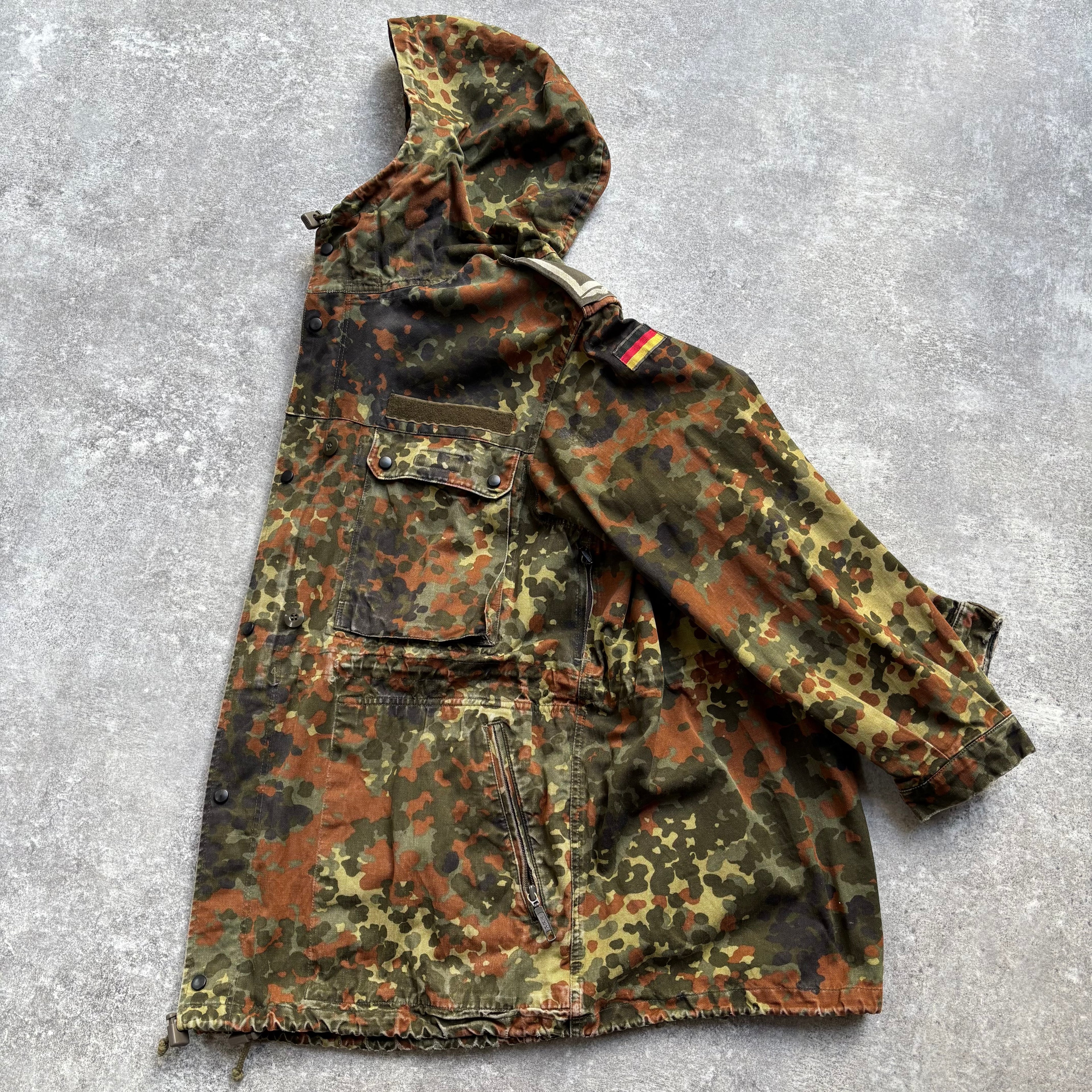 【~1990's】German Bundeswehr Flecktarn Camouflage Parka