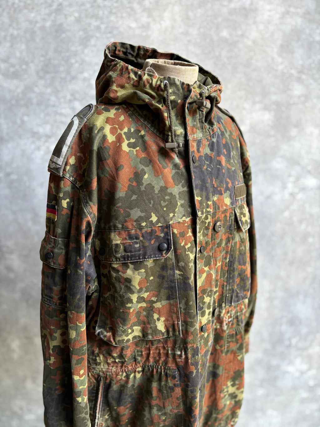【~1990's】German Bundeswehr Flecktarn Camouflage Parka