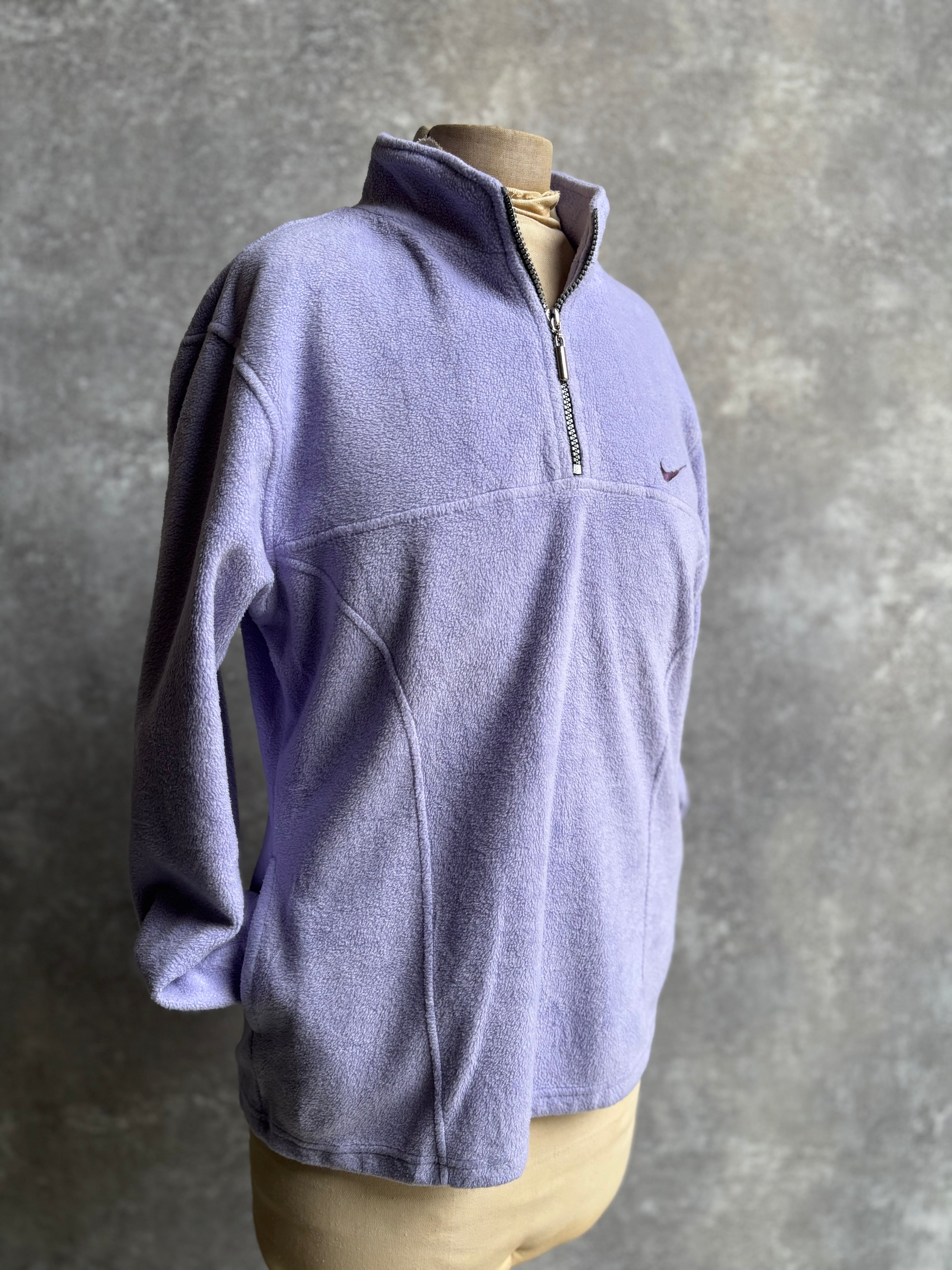 [1990's] Nike Purple Half Zip Fleece Pullover