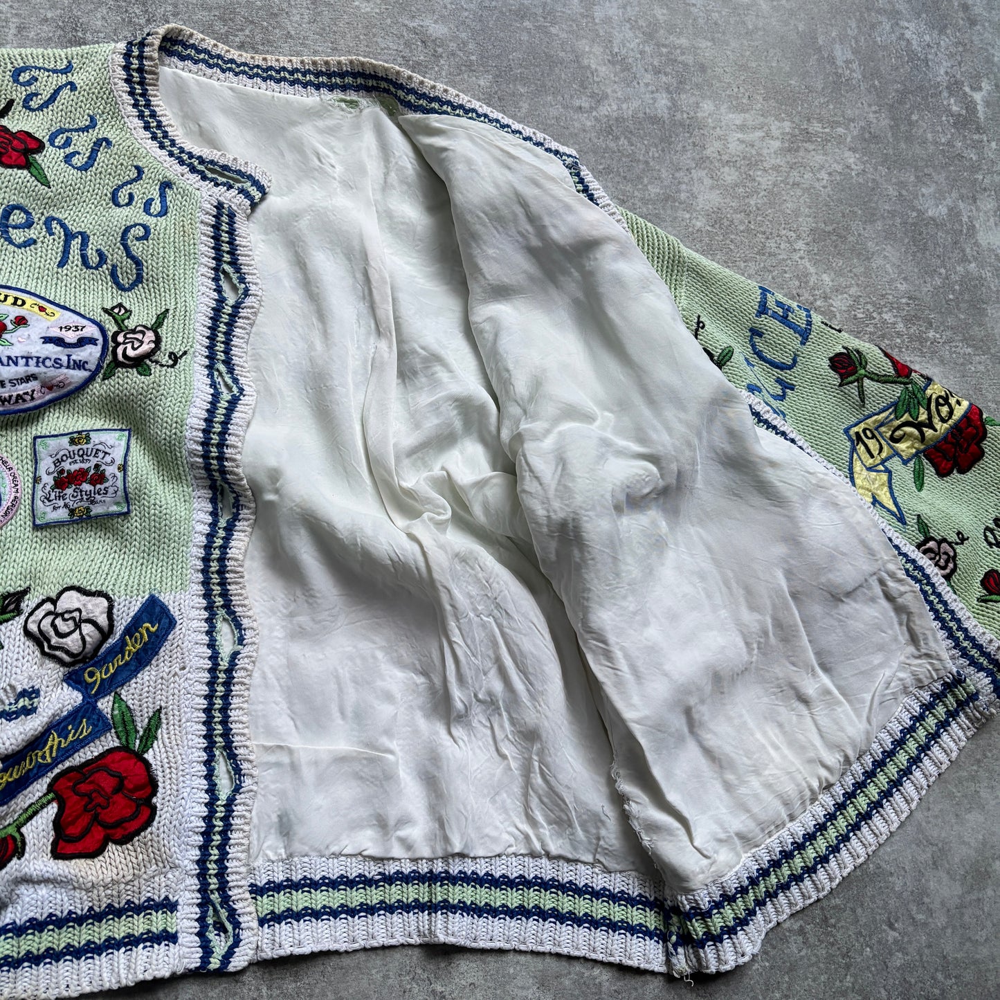 【1989年製】Whimsical Romantic Knit Cardigan