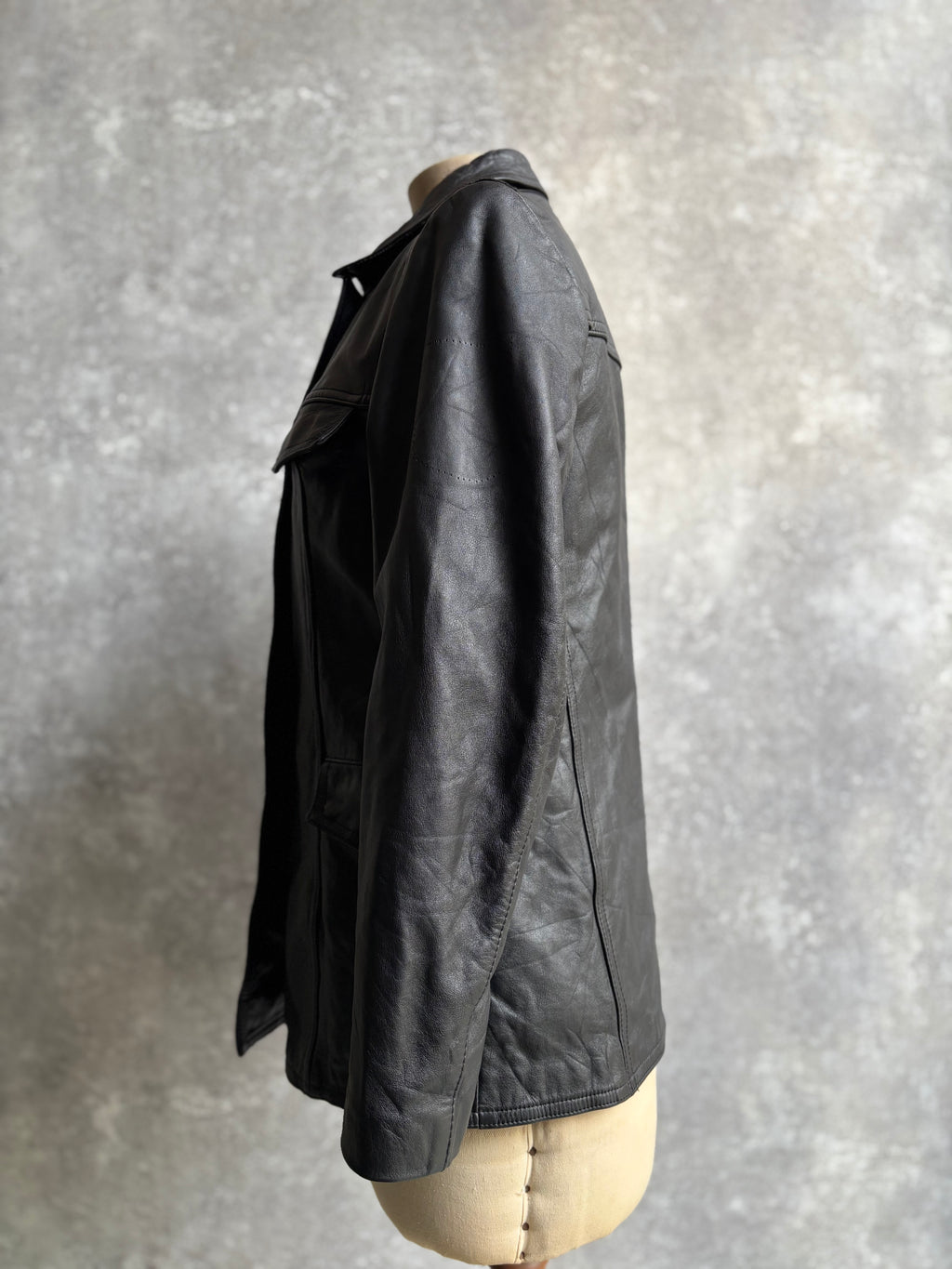 【1991】Vintage Leather German Police Jacket