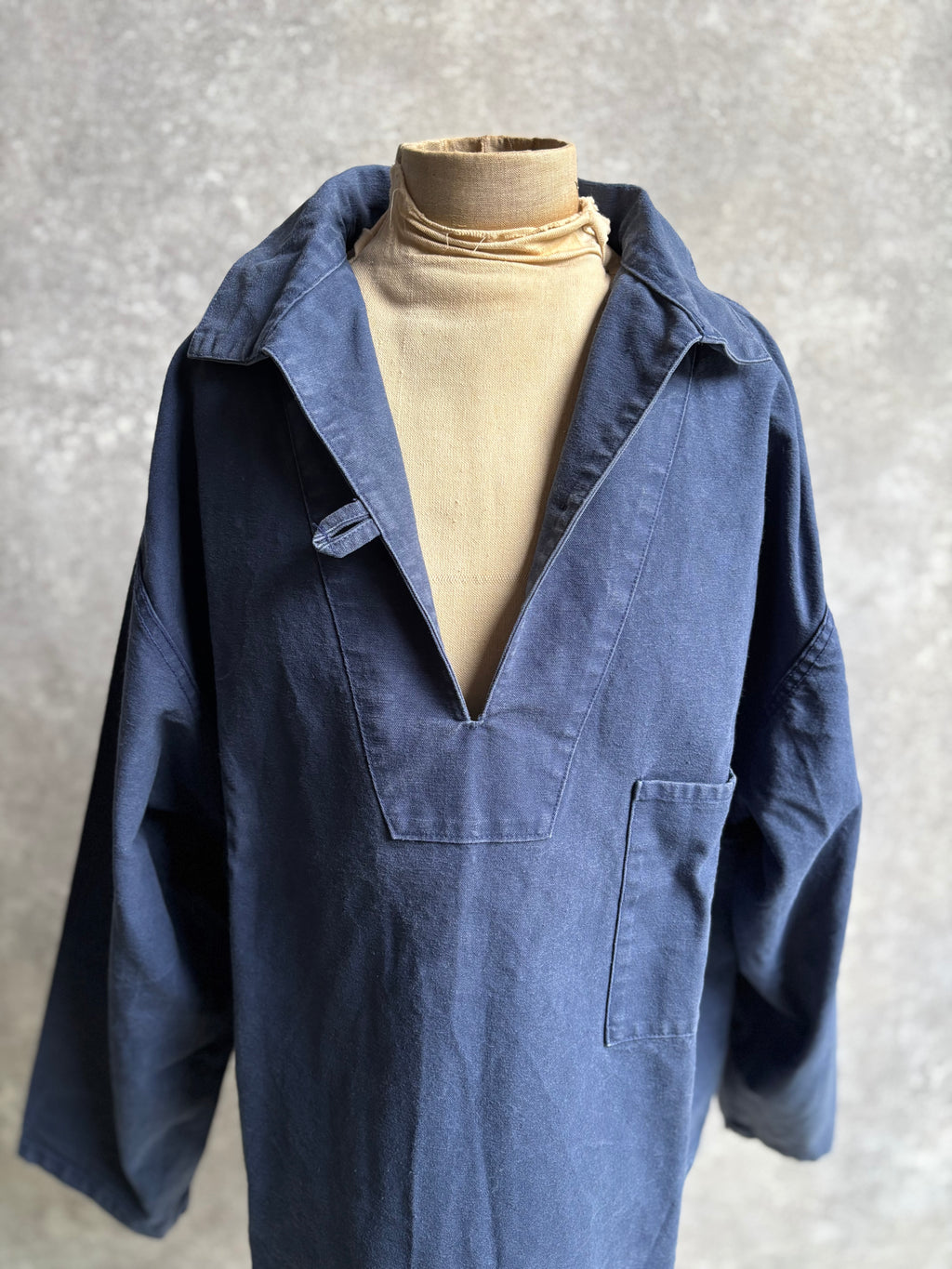 [1980's] Ababord Breton Fisherman Smock