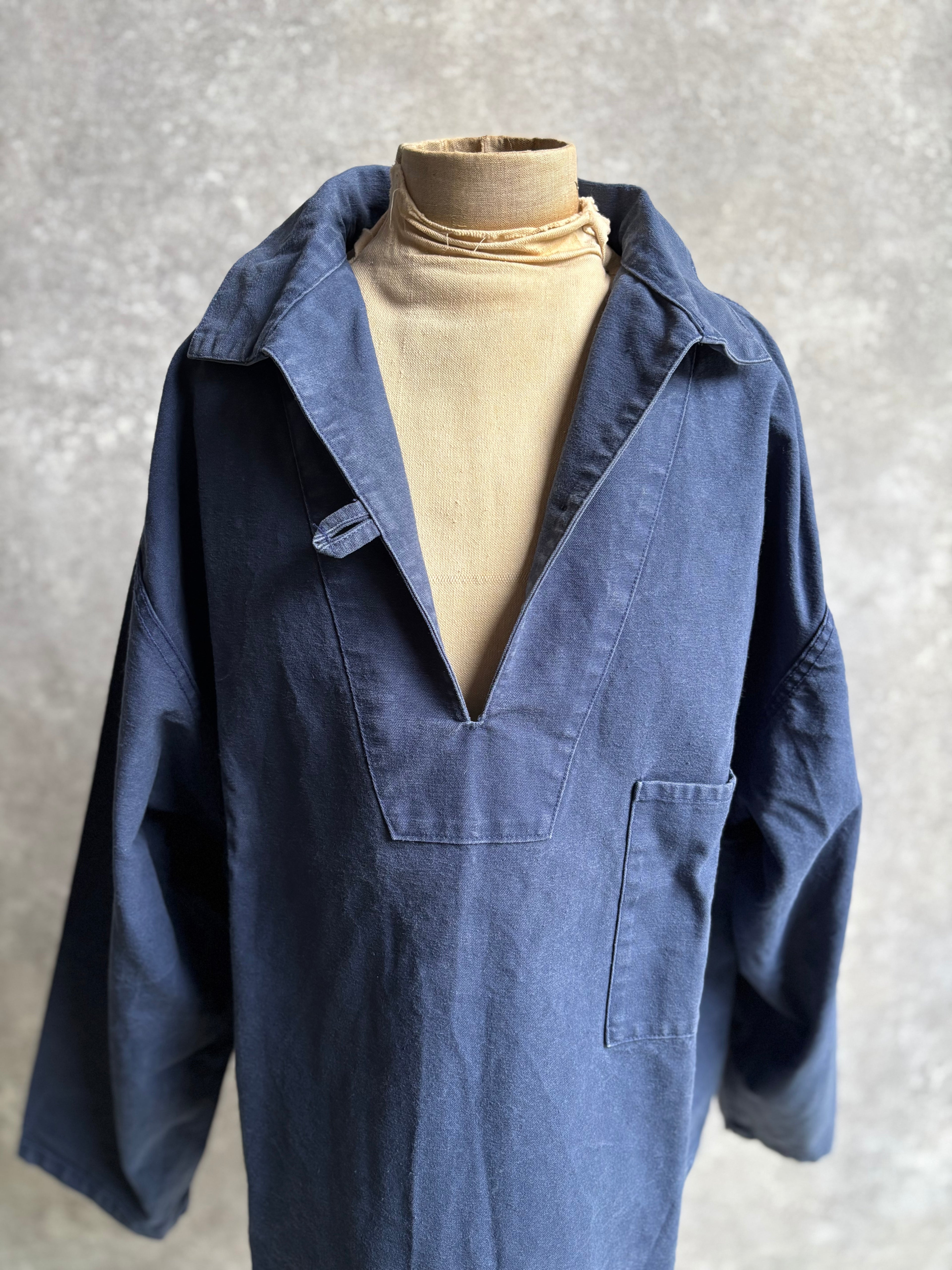 [1980's] Ababord Breton Fisherman Smock