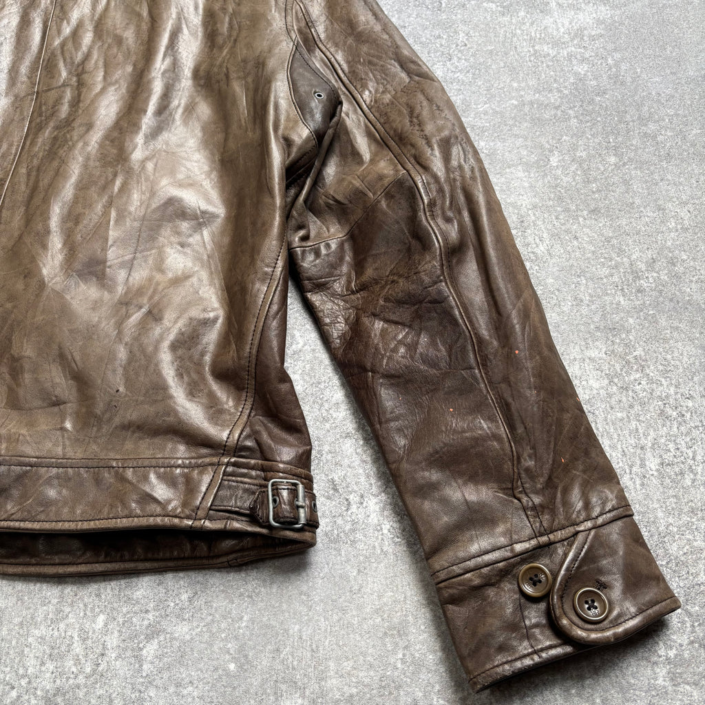 【1990's】Banana Republic Brown Leather Jacket