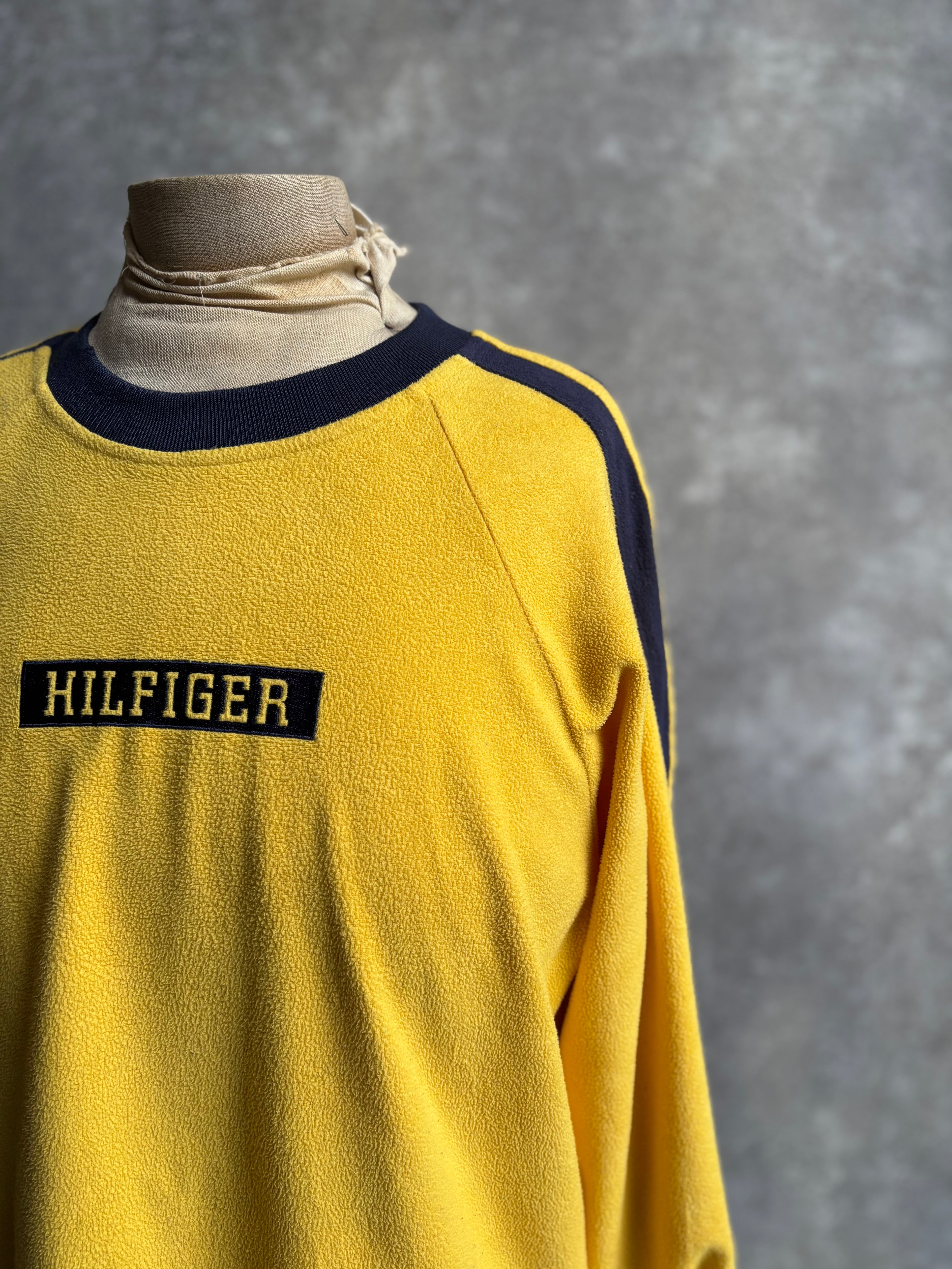 【1990’s】Tommy Hilfiger Yellow Fleece Long Sleeve