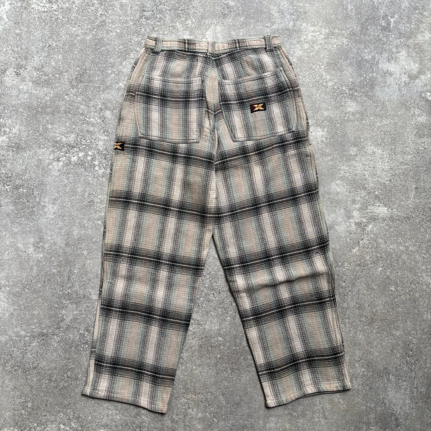 【1990's】Quiksilver Left Coast X-Culture Plaid Pants