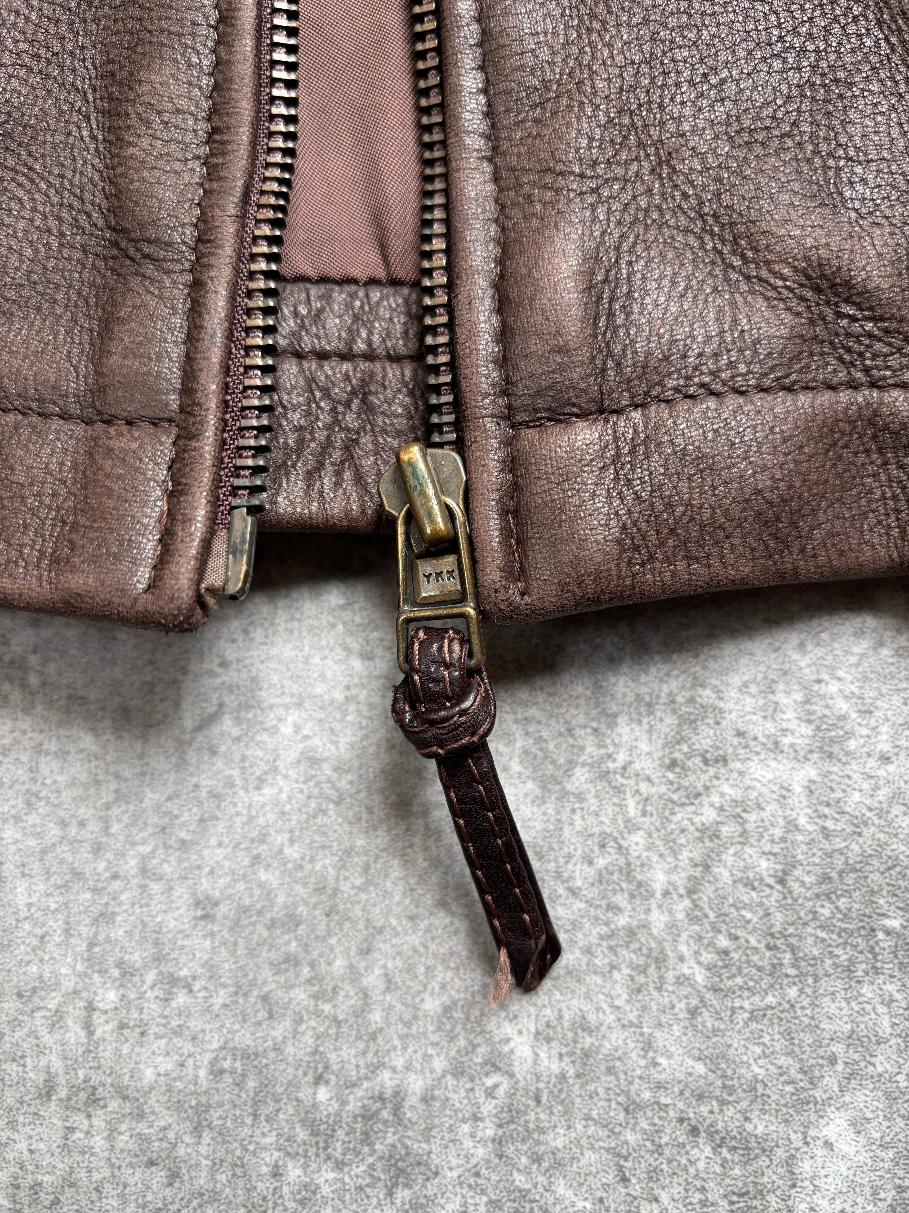 【1970‘s】 Roots Brown Leather Jacket