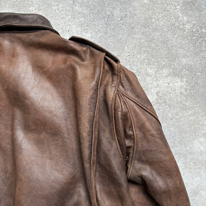 【~1990‘s】G-1 Type Brown Leather Fright Jacket