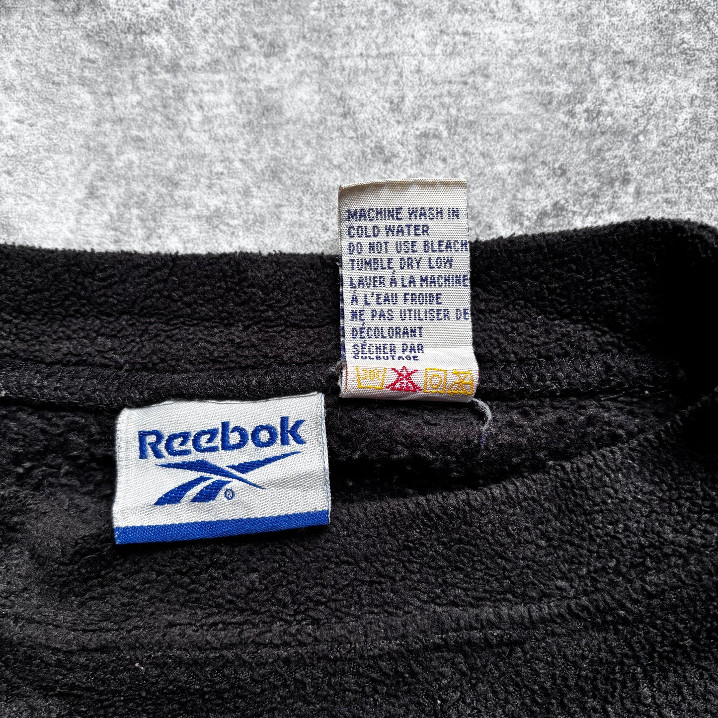 【1990’s】Reebok Black Fleece Long Sleeve Shirt