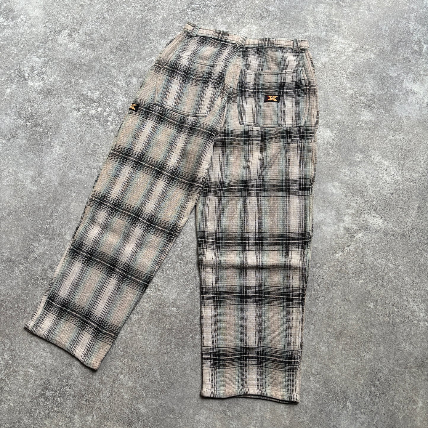 【1990's】Quiksilver Left Coast X-Culture Plaid Pants