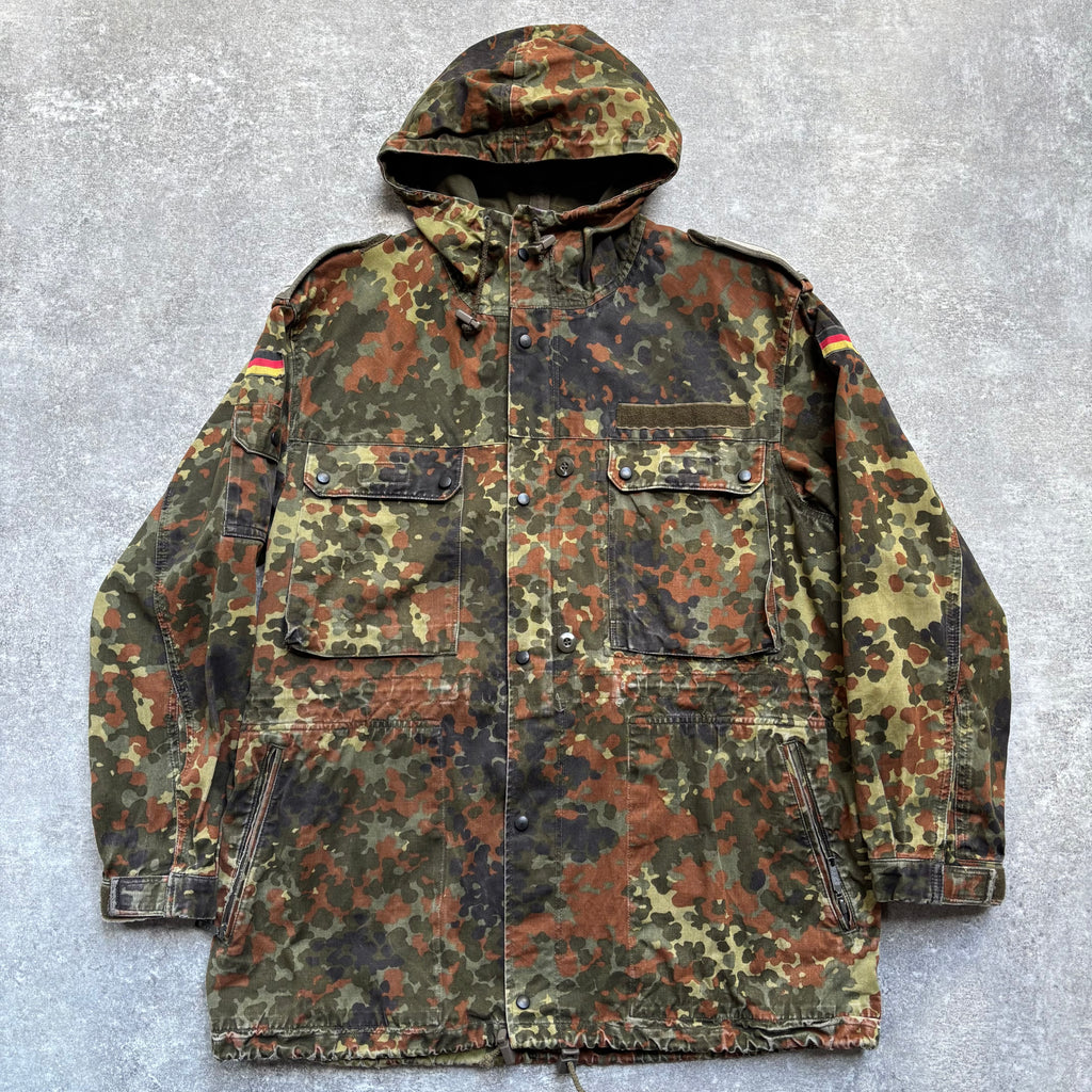 【~1990's】German Bundeswehr Flecktarn Camouflage Parka