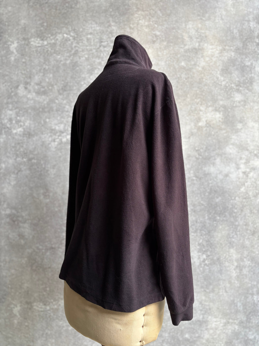 【1990’s】Champion Black Half-Zip Fleece Pullover