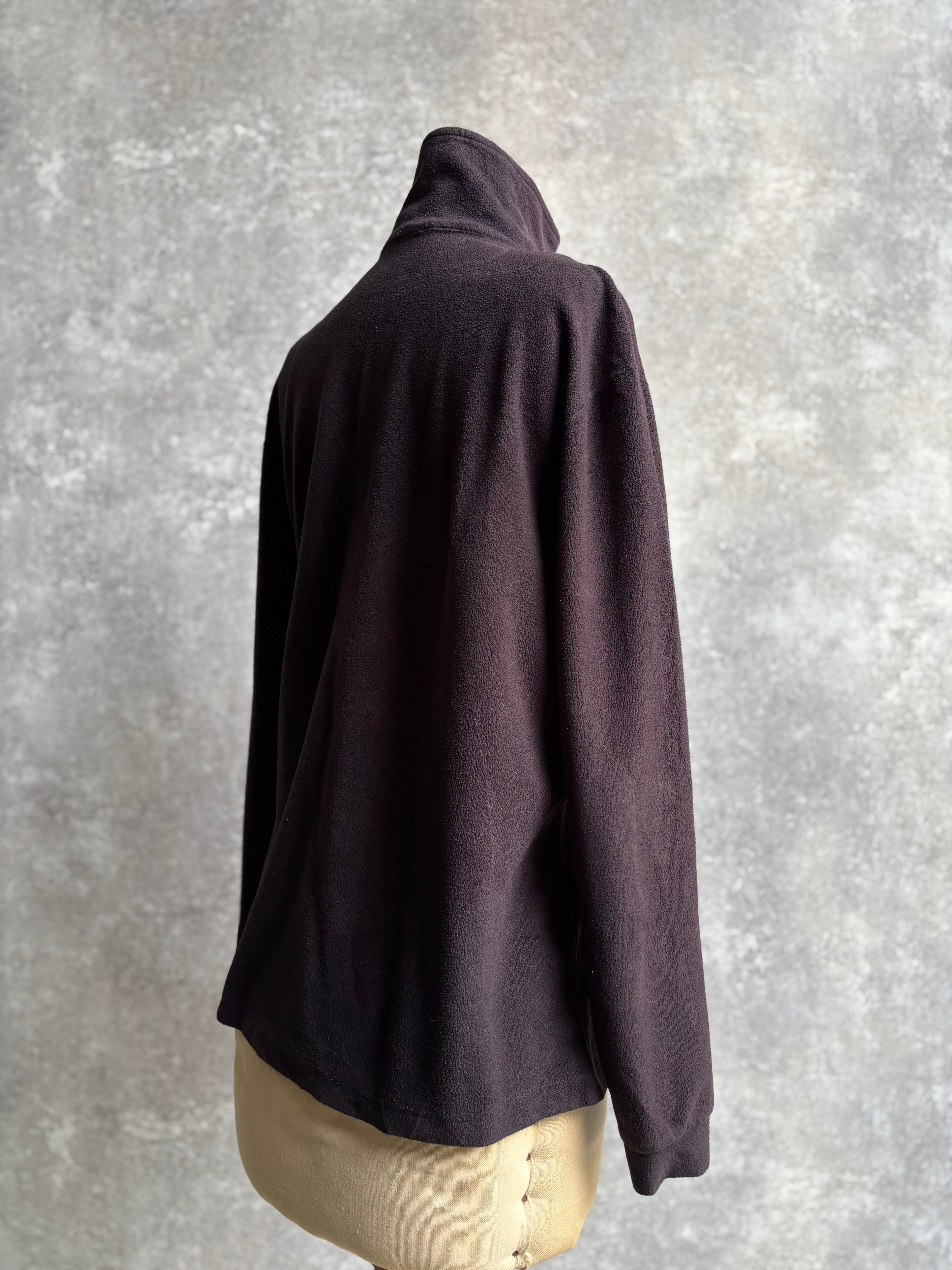 【1990’s】Champion Black Half-Zip Fleece Pullover