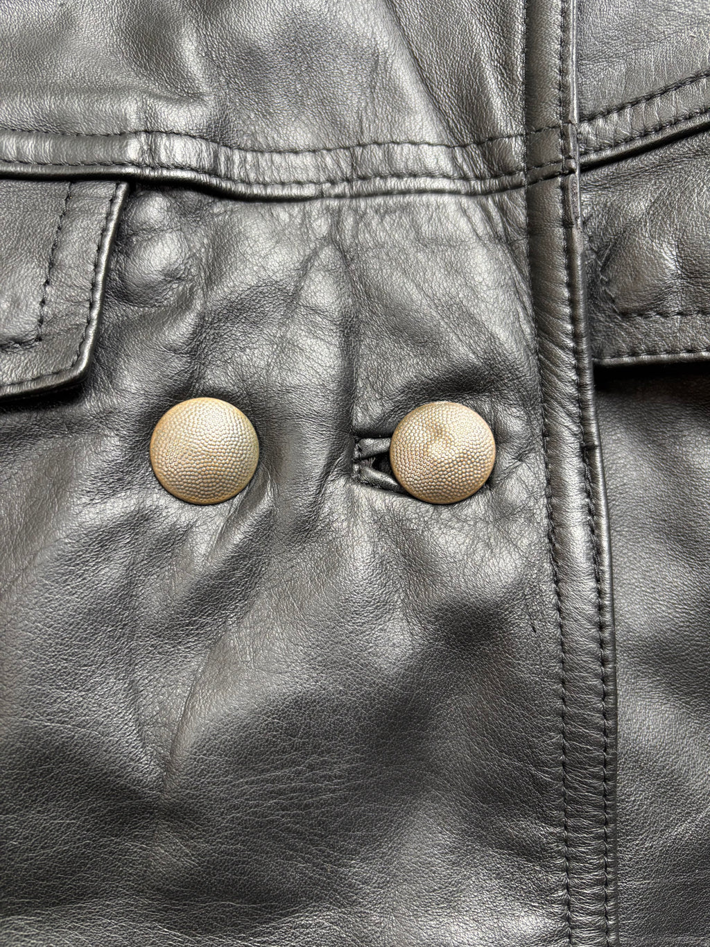 【1991】Vintage Leather German Police Jacket